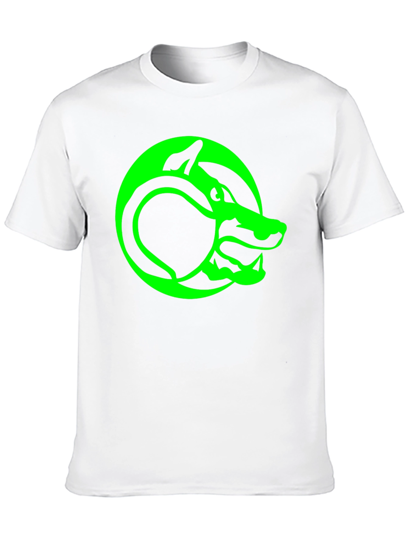 Green Serpent T-Shirt - Black Graphic Tee
