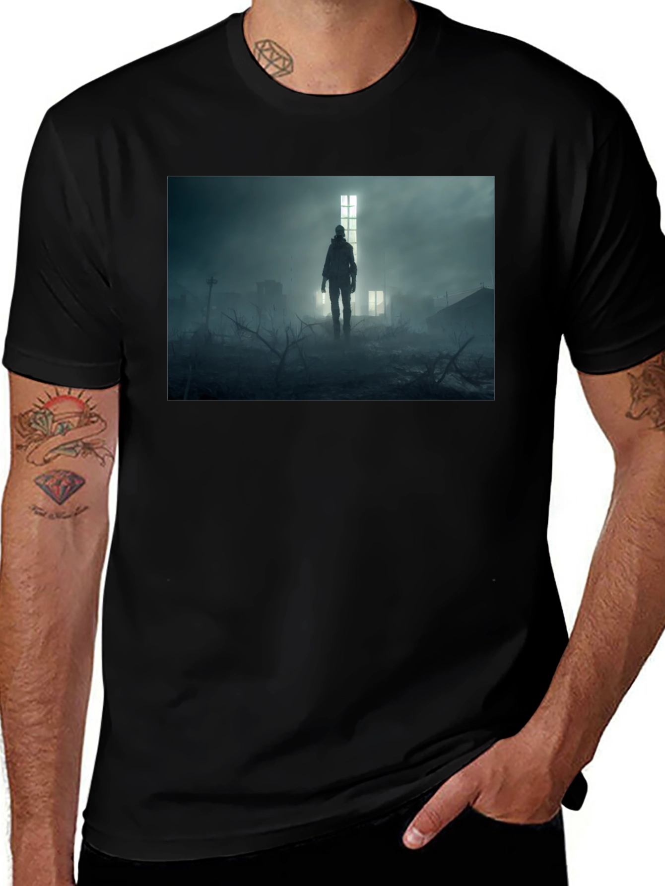 Post-Apocalyptic Wanderer Graphic Tee