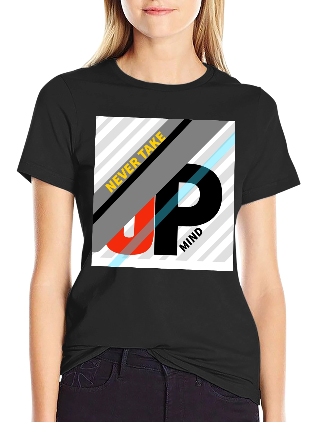 Never Take Up Mind Black Graphic Tee