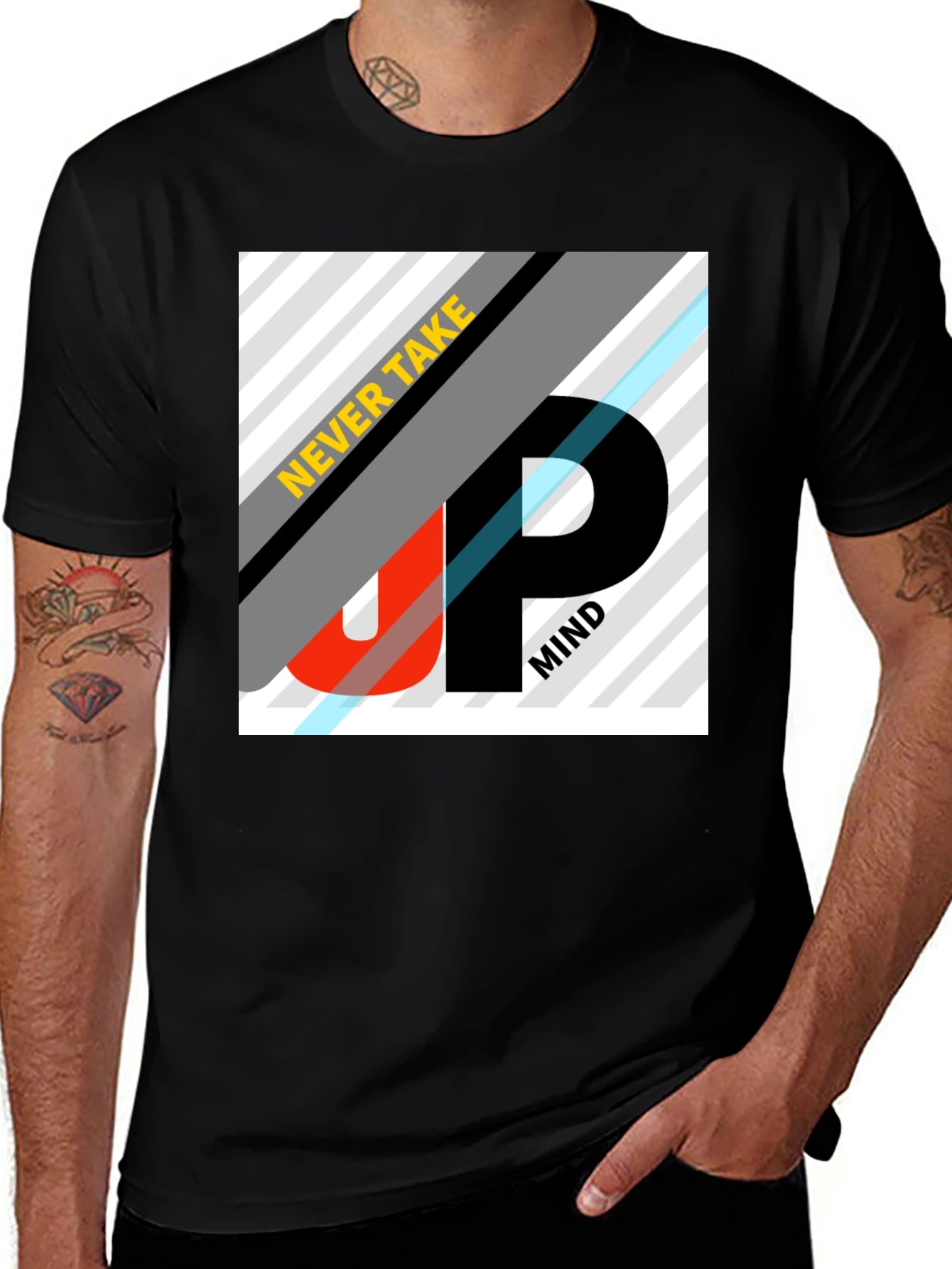Never Take Up Mind Black Graphic Tee
