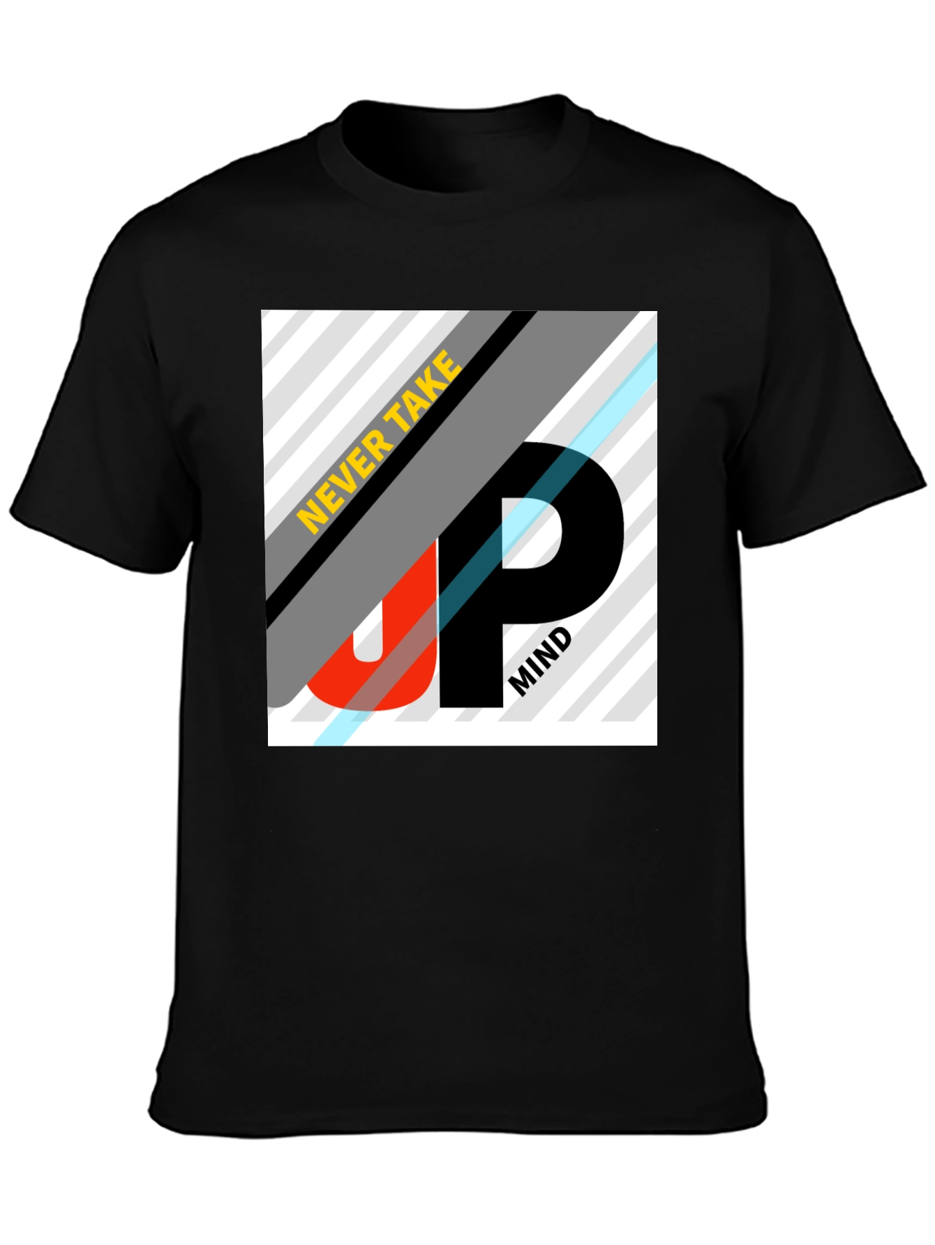 Never Take Up Mind Black Graphic Tee