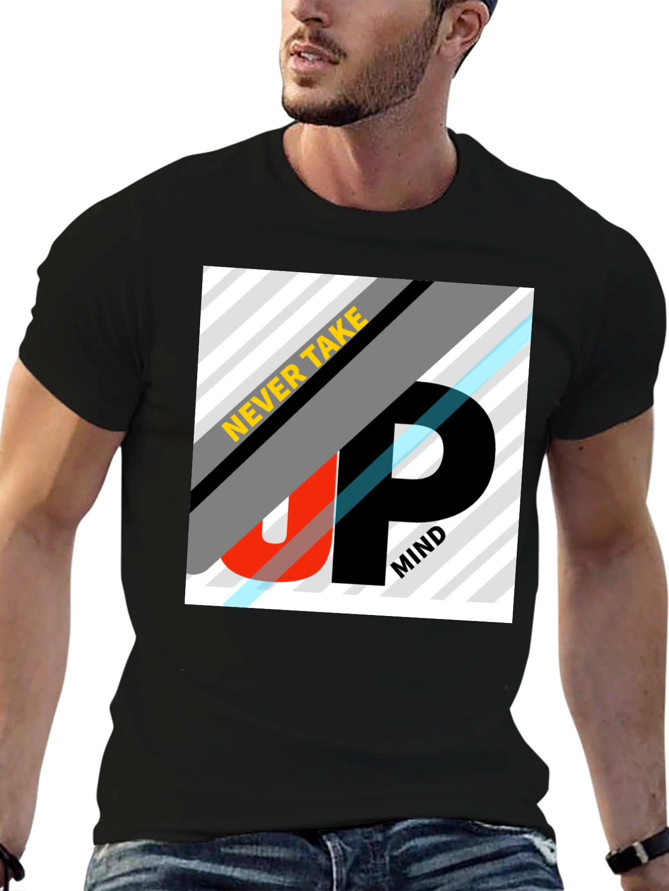 Never Take Up Mind Black Graphic Tee