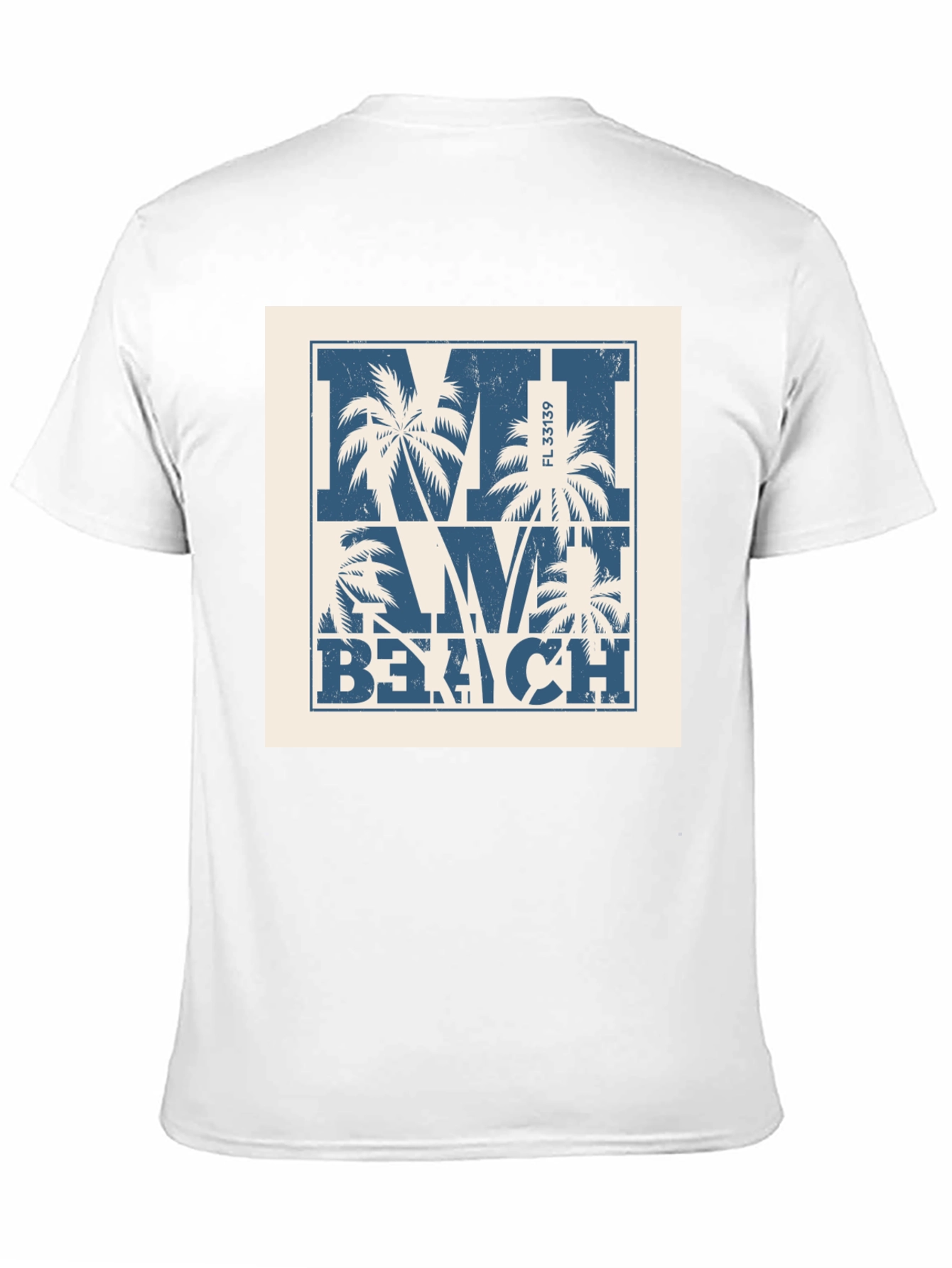 Miami Beach Palm Tree Graphic T-Shirt