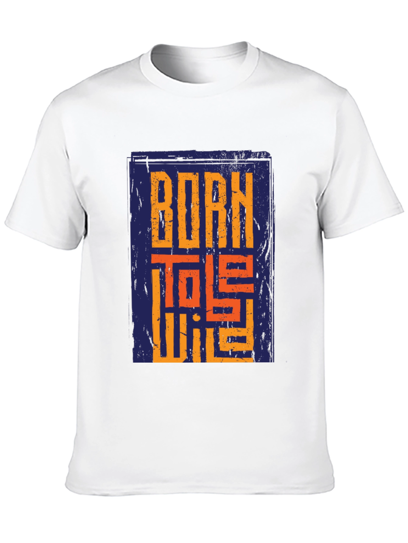 Born To Be Wild Graphic Print Black T-Shirt