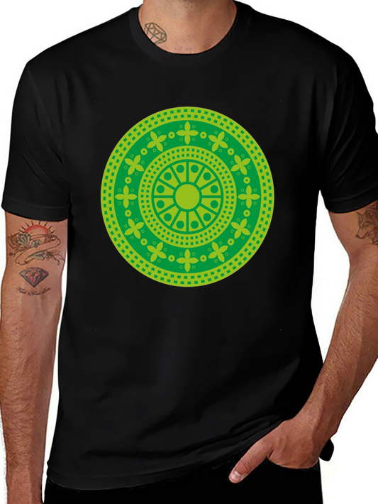 Green Mandala Graphic T-Shirt