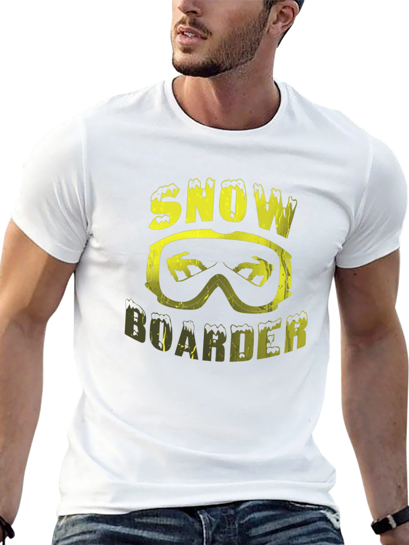 Snowboarder Graphic Tee - Black