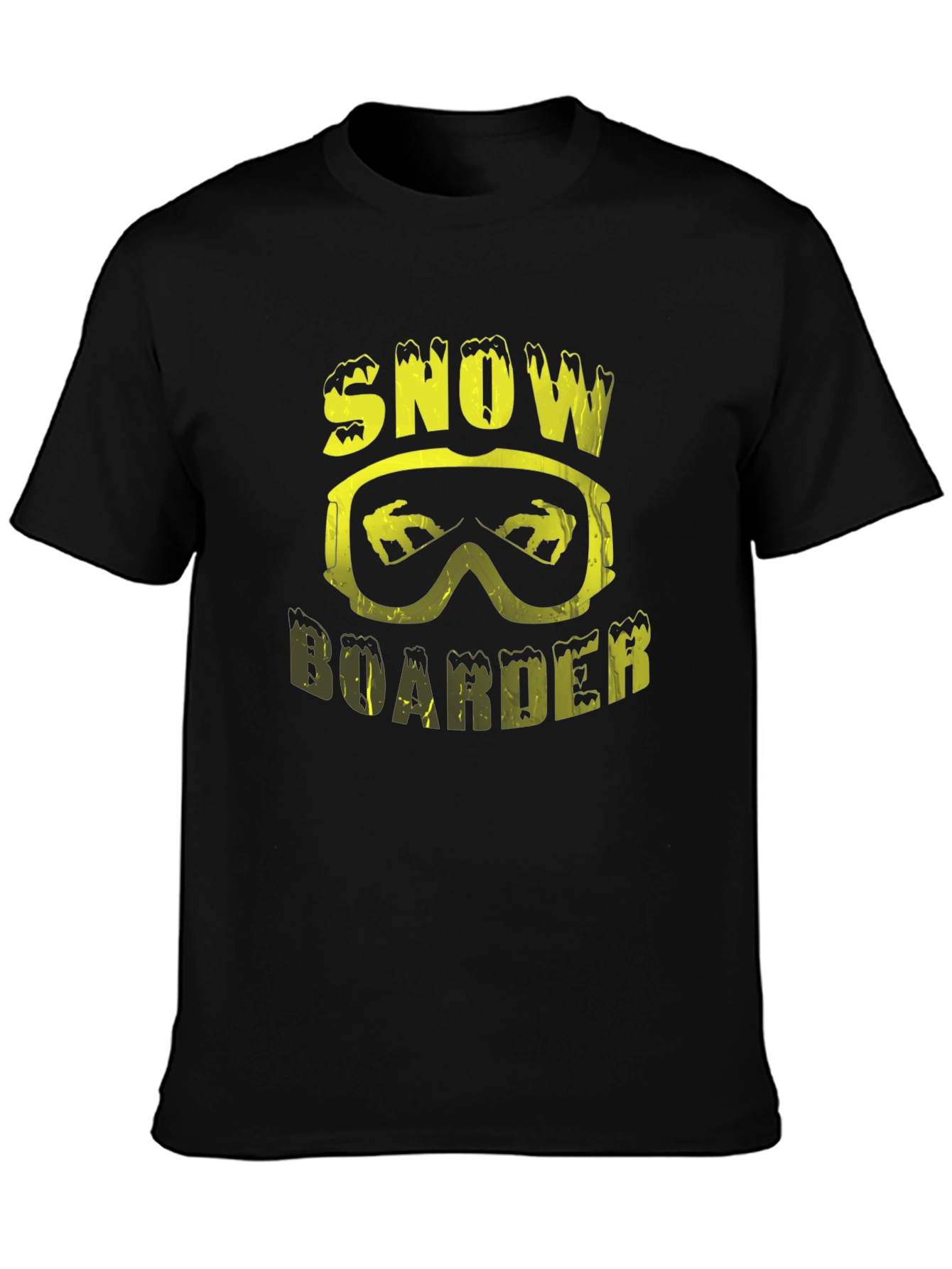 Snowboarder Graphic Tee - Black
