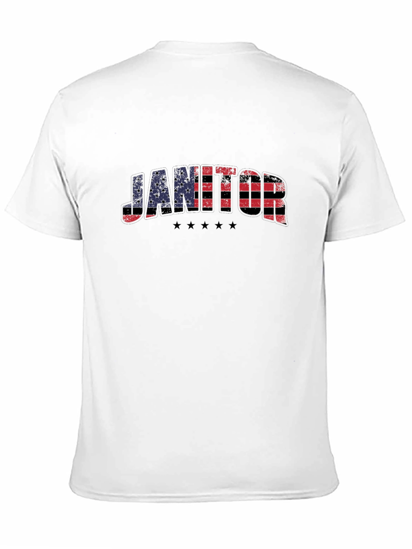 Janitor American Flag Patriotic T-Shirt