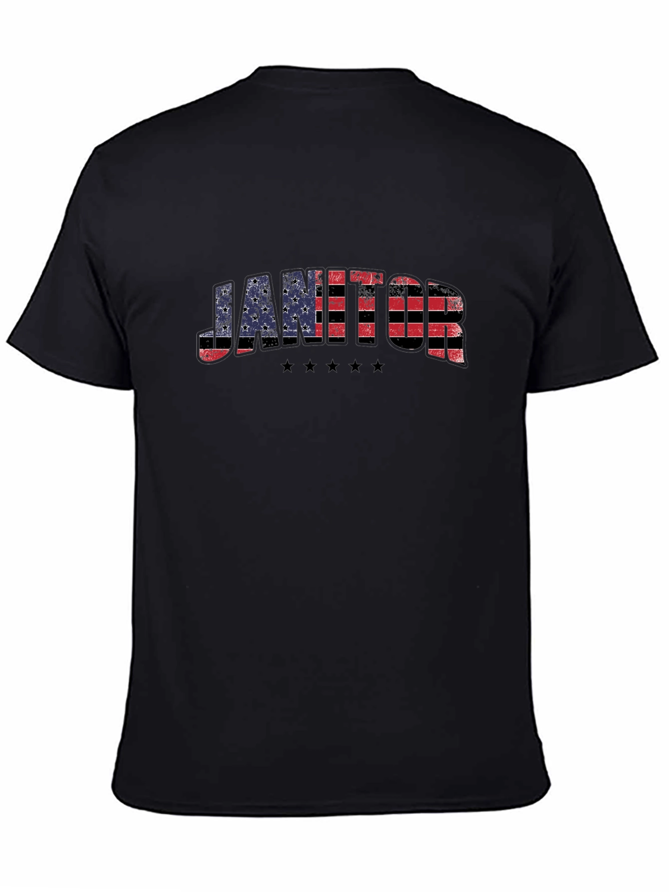 Janitor American Flag Patriotic T-Shirt