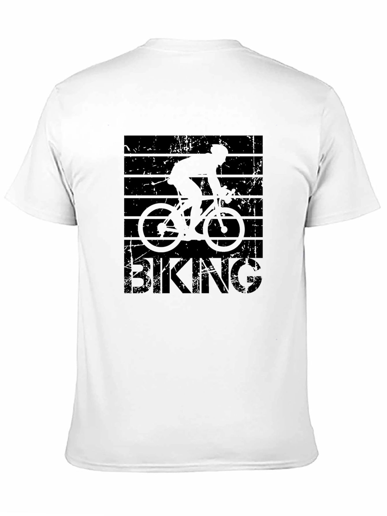 Biking Silhouette Graphic Tee - Ride in Style