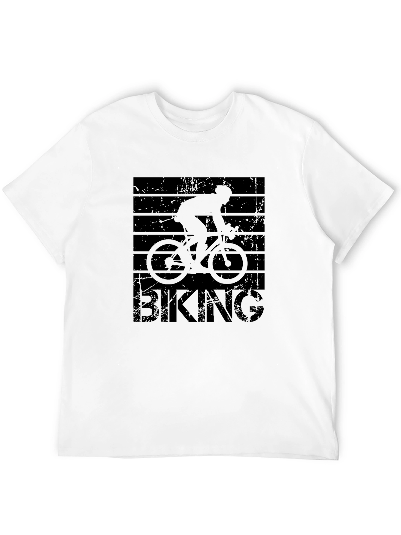 Biking Silhouette Graphic Tee - Ride in Style