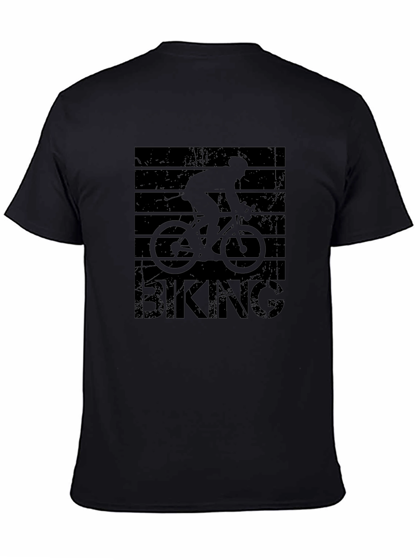 Biking Silhouette Graphic Tee - Ride in Style