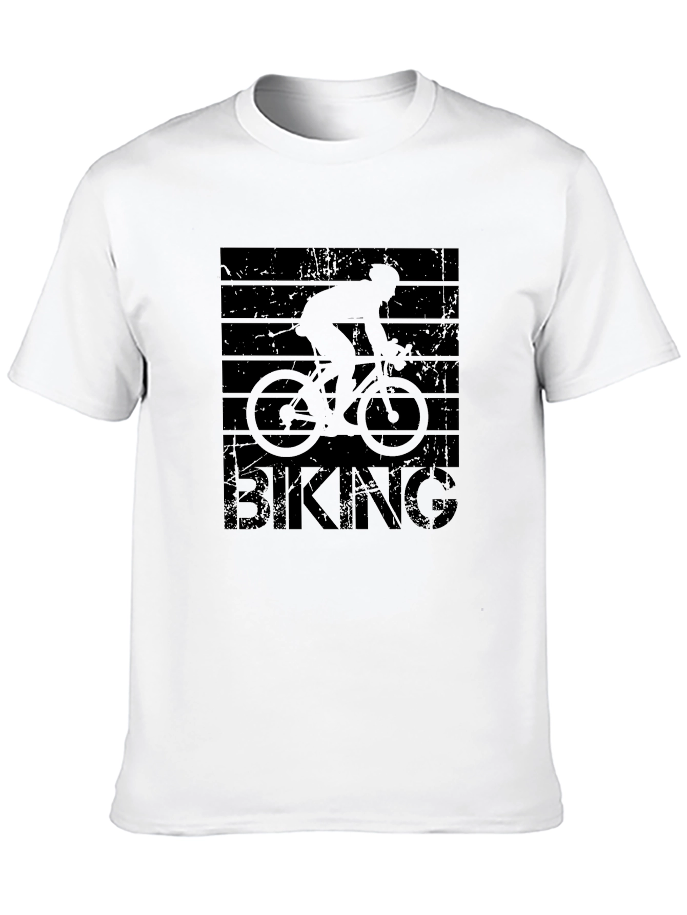 Biking Silhouette Graphic Tee - Ride in Style