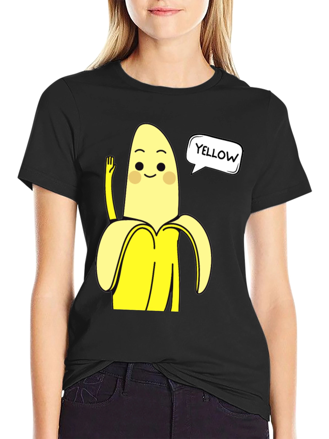 Funny Banana Graphic Tee - Yellow Humor T-Shirt