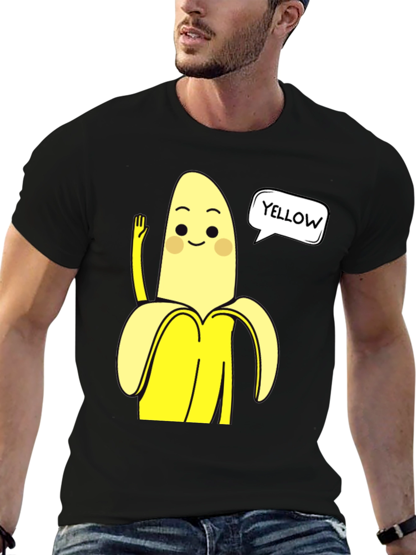 Funny Banana Graphic Tee - Yellow Humor T-Shirt
