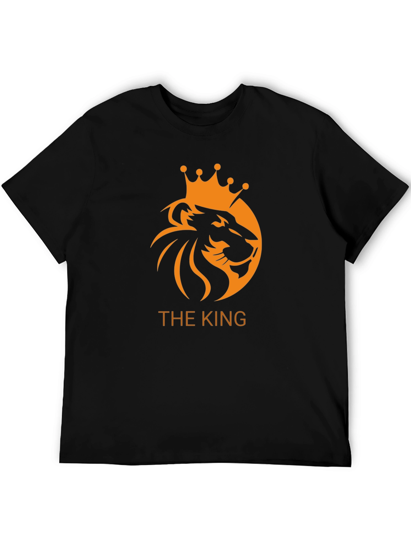 The King Lion Crown Graphic Black T-Shirt