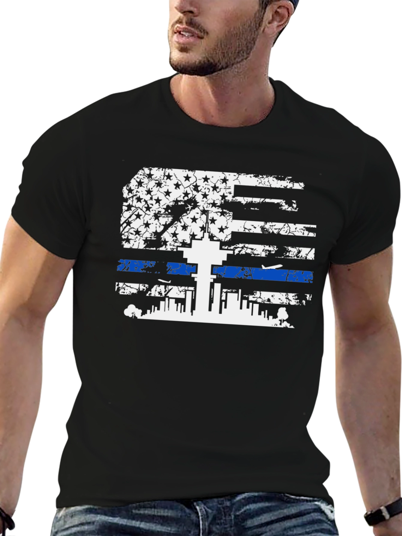 Thin Blue Line Flag T-Shirt