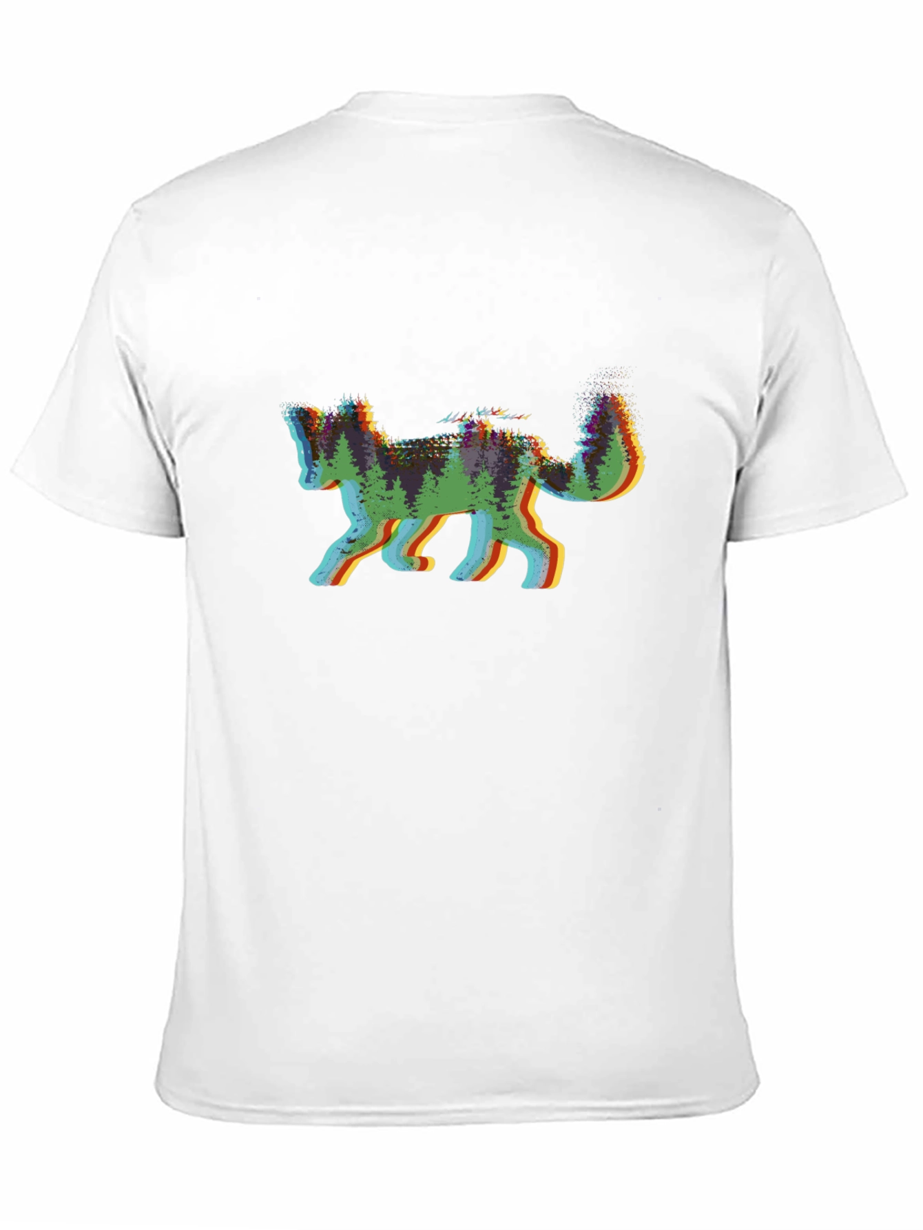 Nature Fox Graphic Tee - Black Cotton Shirt