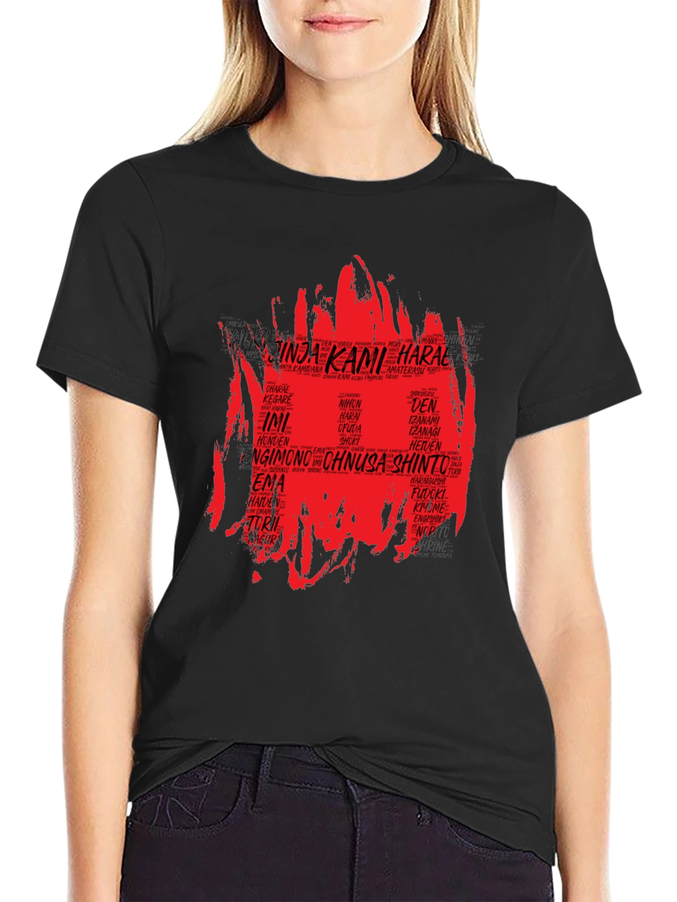 Japanese Culture Word Art T-Shirt