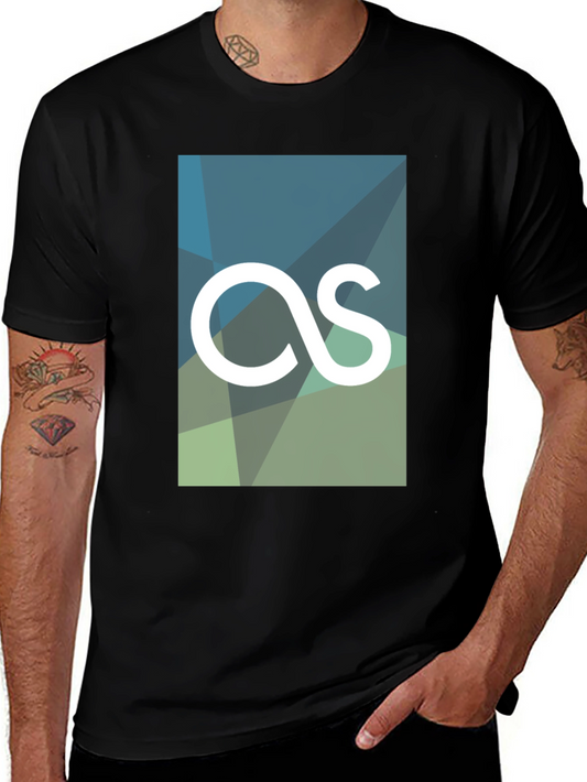 Geometric AS Logo Tee - Modern Graphic Print T-Shirt