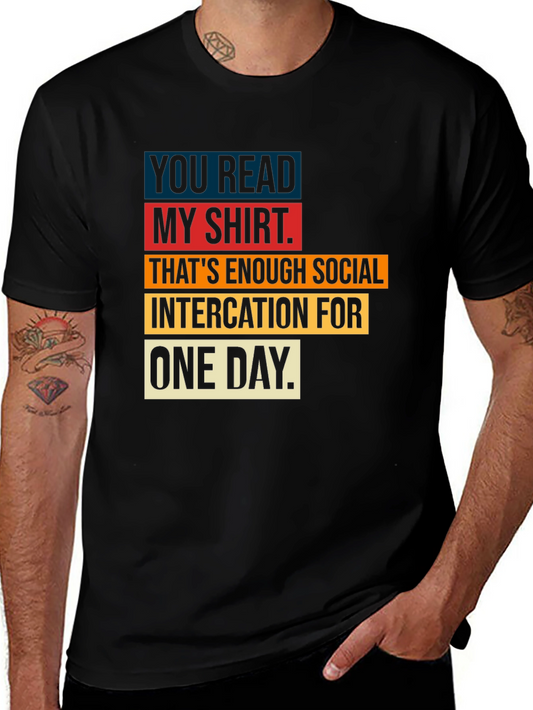 Humorous Social Intercation T-Shirt
