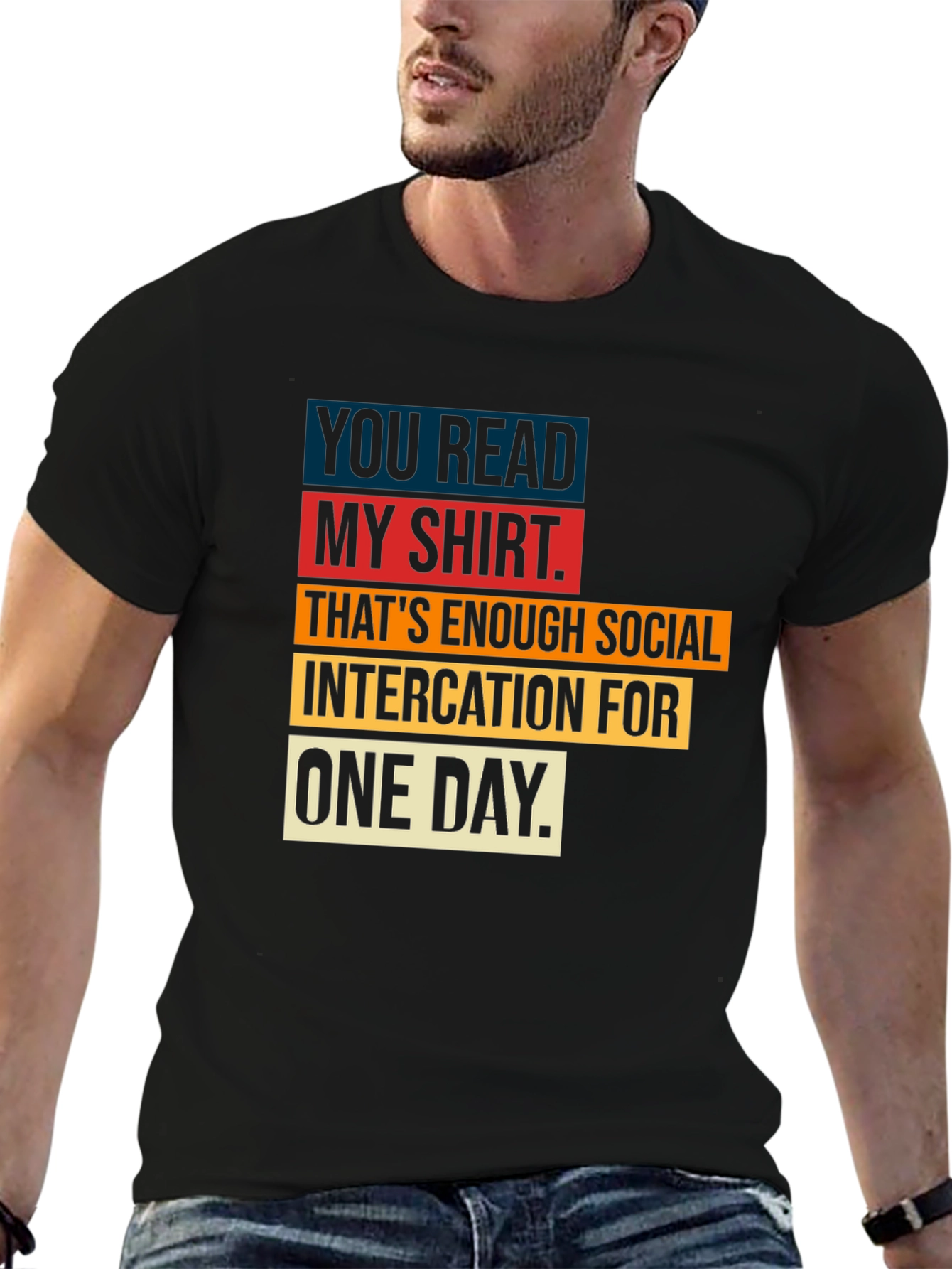 Humorous Social Intercation T-Shirt