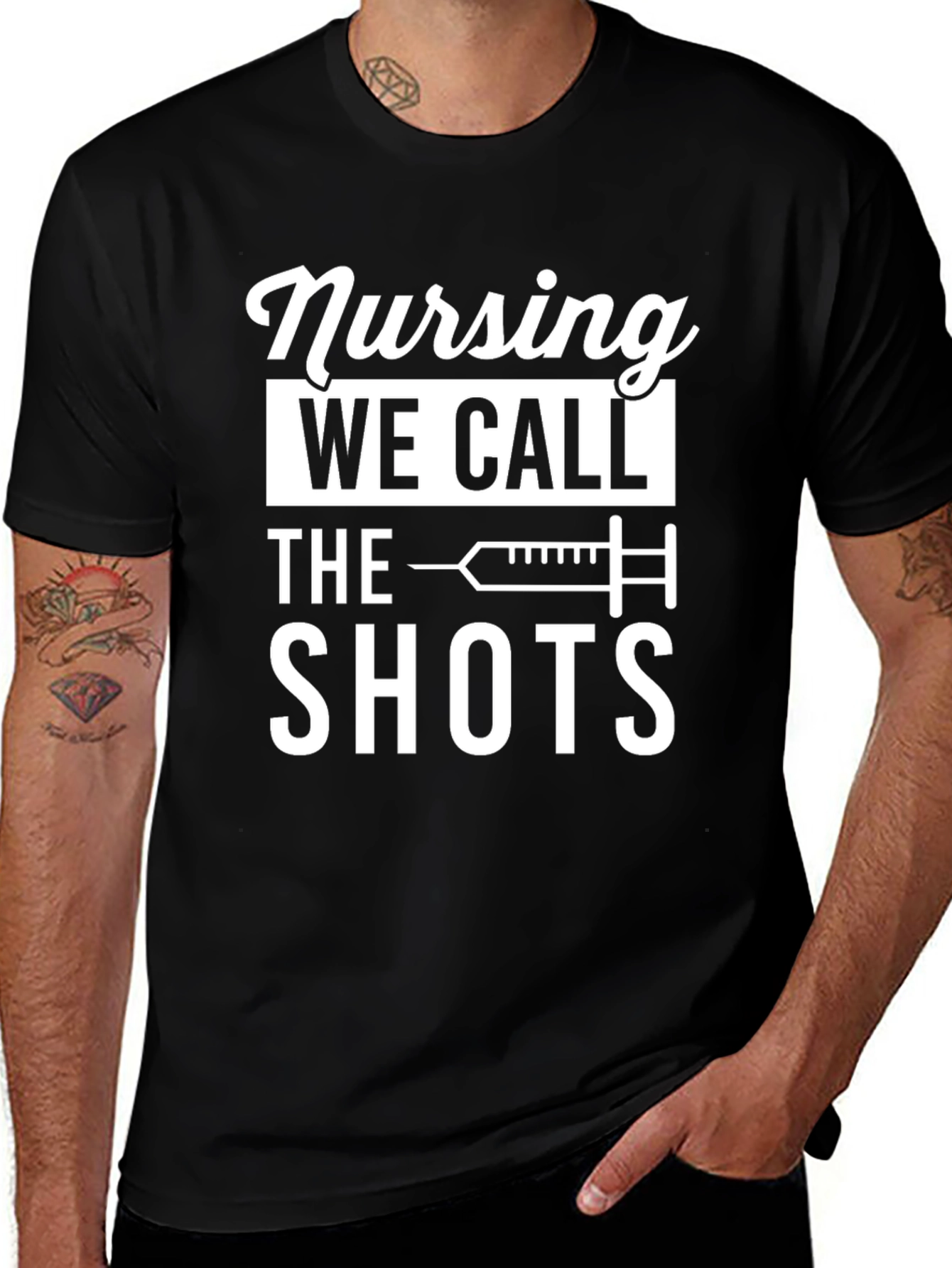 Nursing: We Call the Shots - Funny T-Shirt