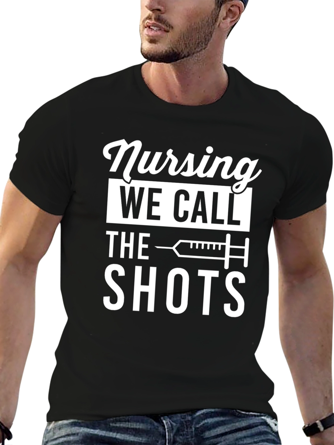 Nursing: We Call the Shots - Funny T-Shirt