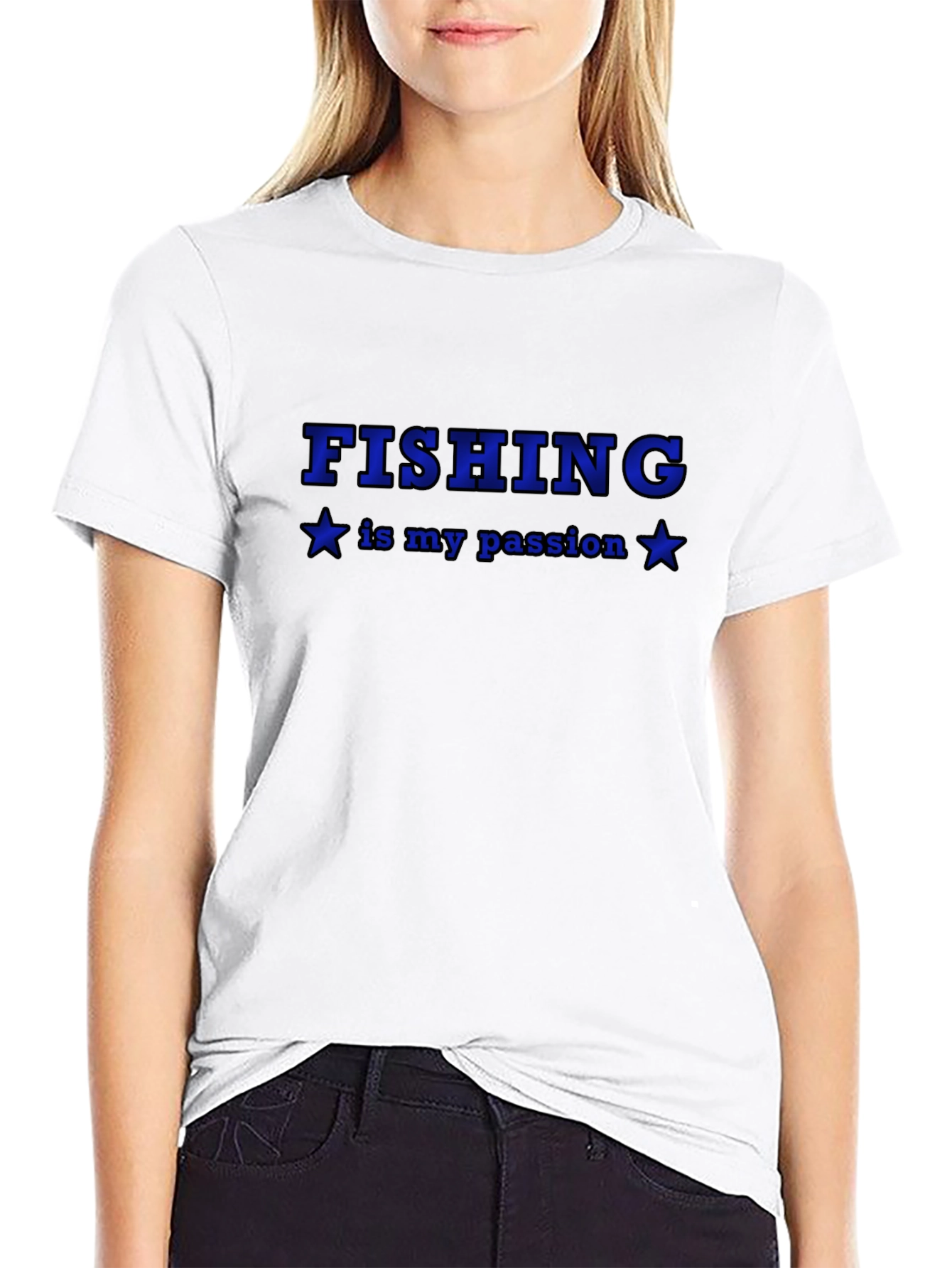 Fishing Is My Passion Black T-Shirt