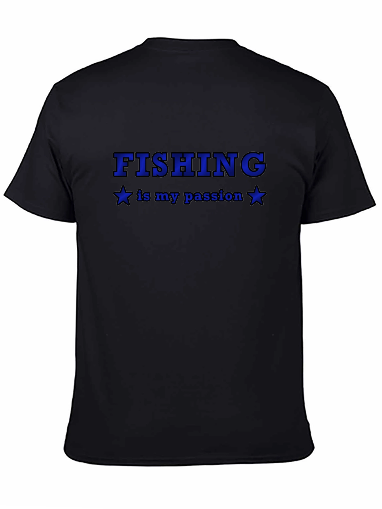 Fishing Is My Passion Black T-Shirt