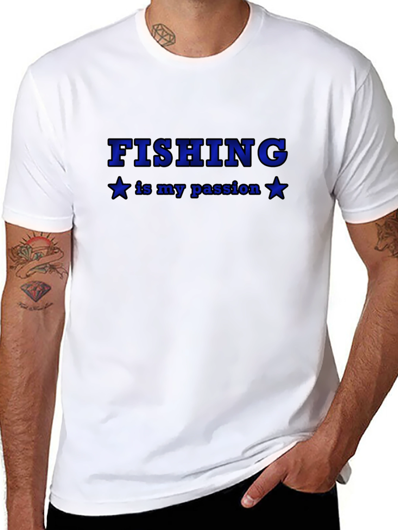 Fishing Is My Passion Black T-Shirt