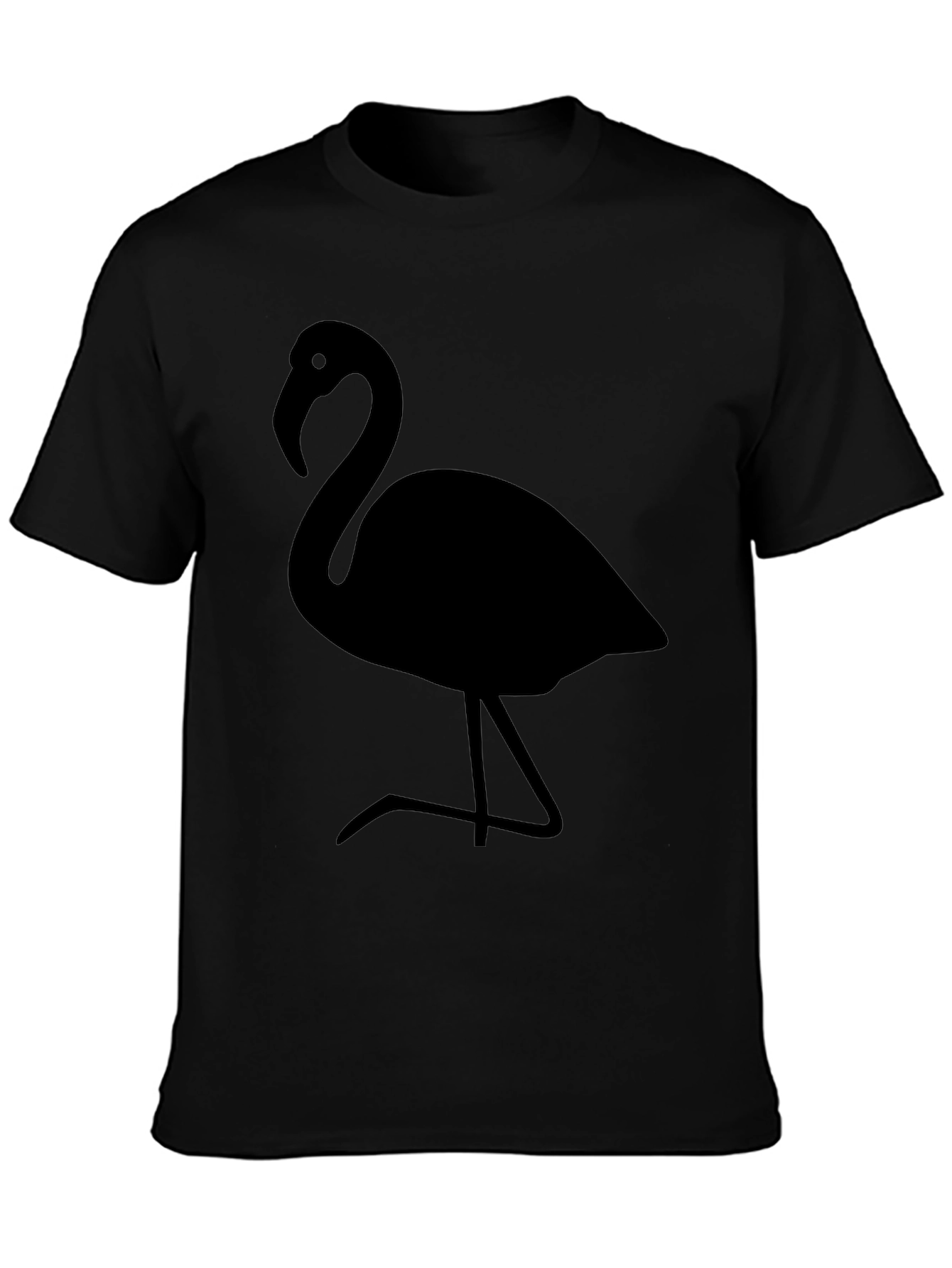 Flamingo Graphic Tee - Stylish Black T-Shirt
