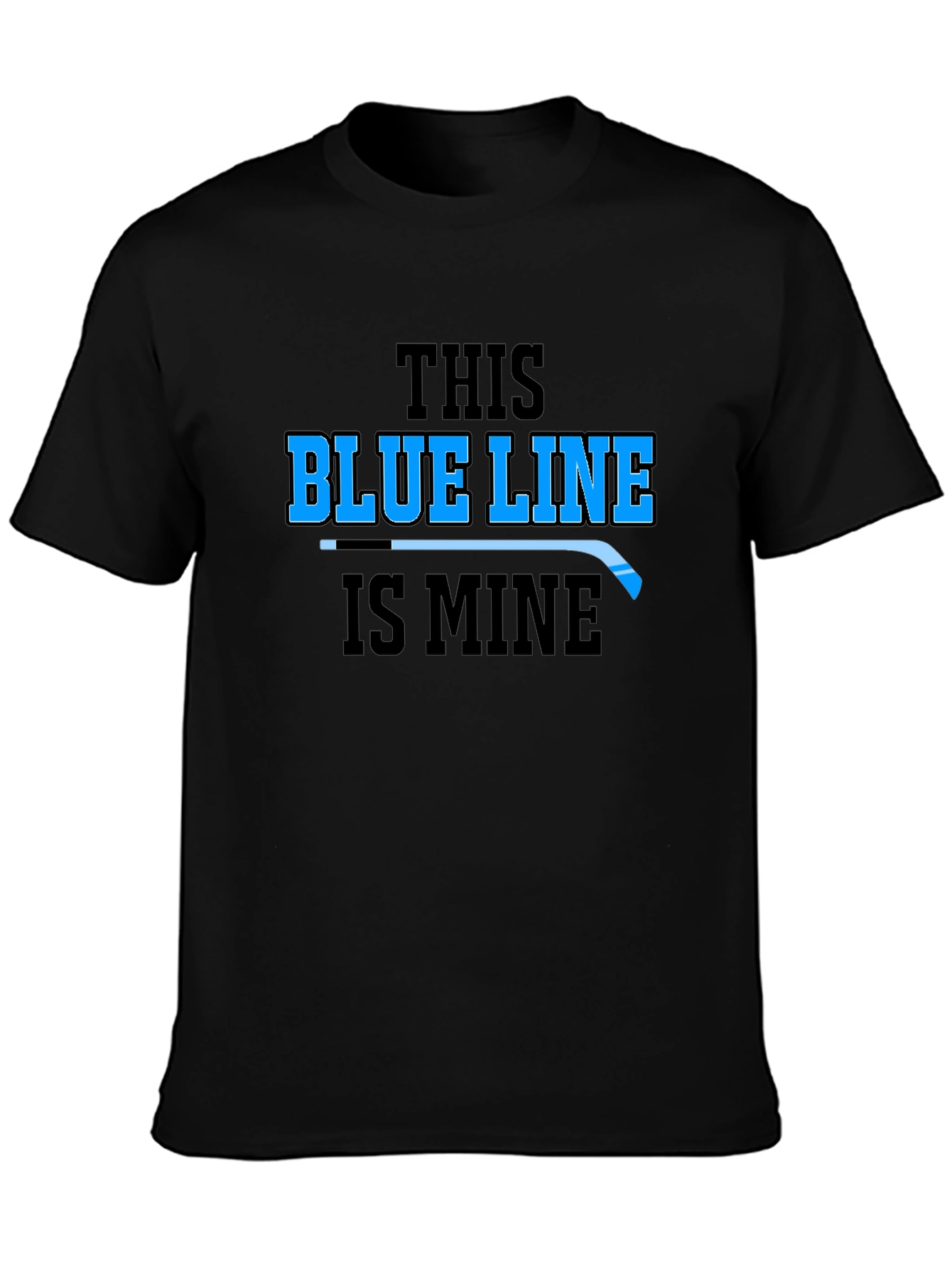 Blue Line Hockey Graphic T-Shirt