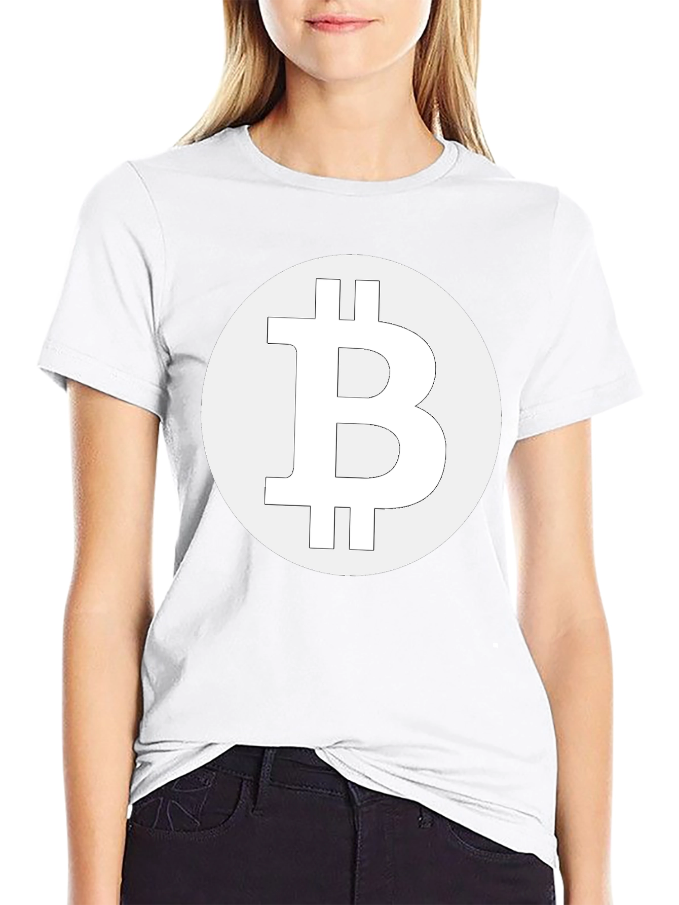 Bitcoin Logo Graphic Tee - Black