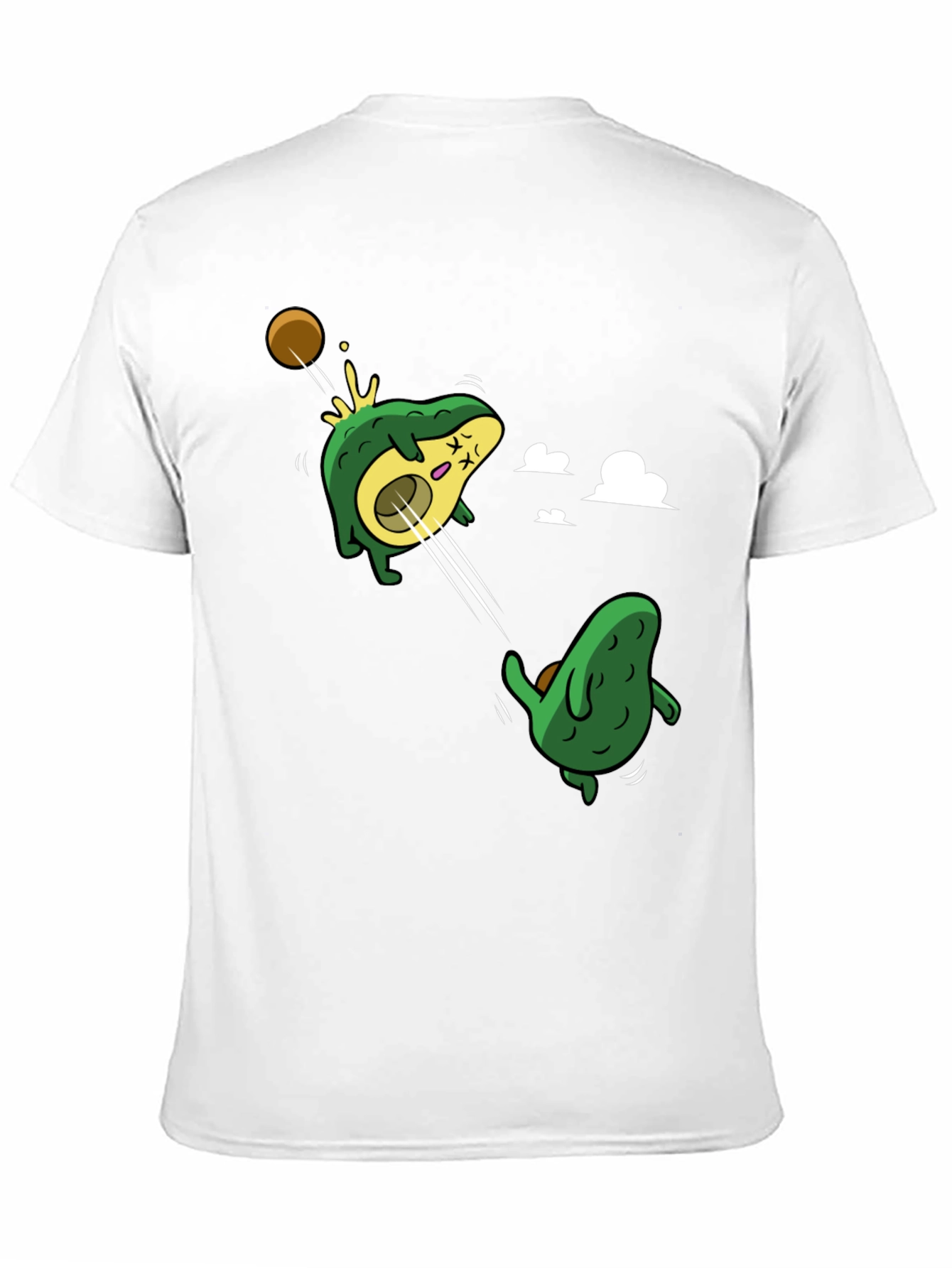 Avocado Duel Graphic T-Shirt - Black Cotton Tee