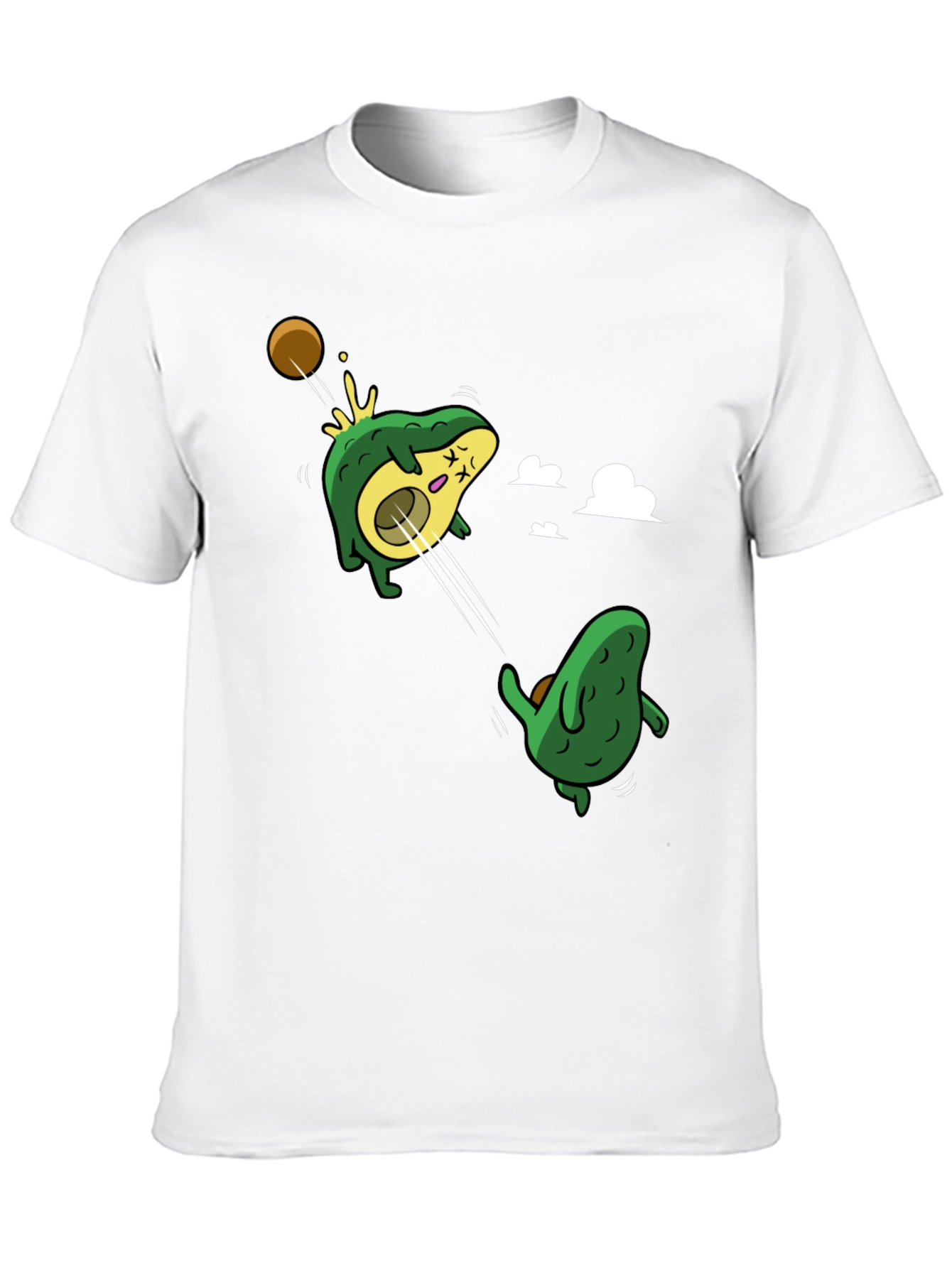 Avocado Duel Graphic T-Shirt - Black Cotton Tee