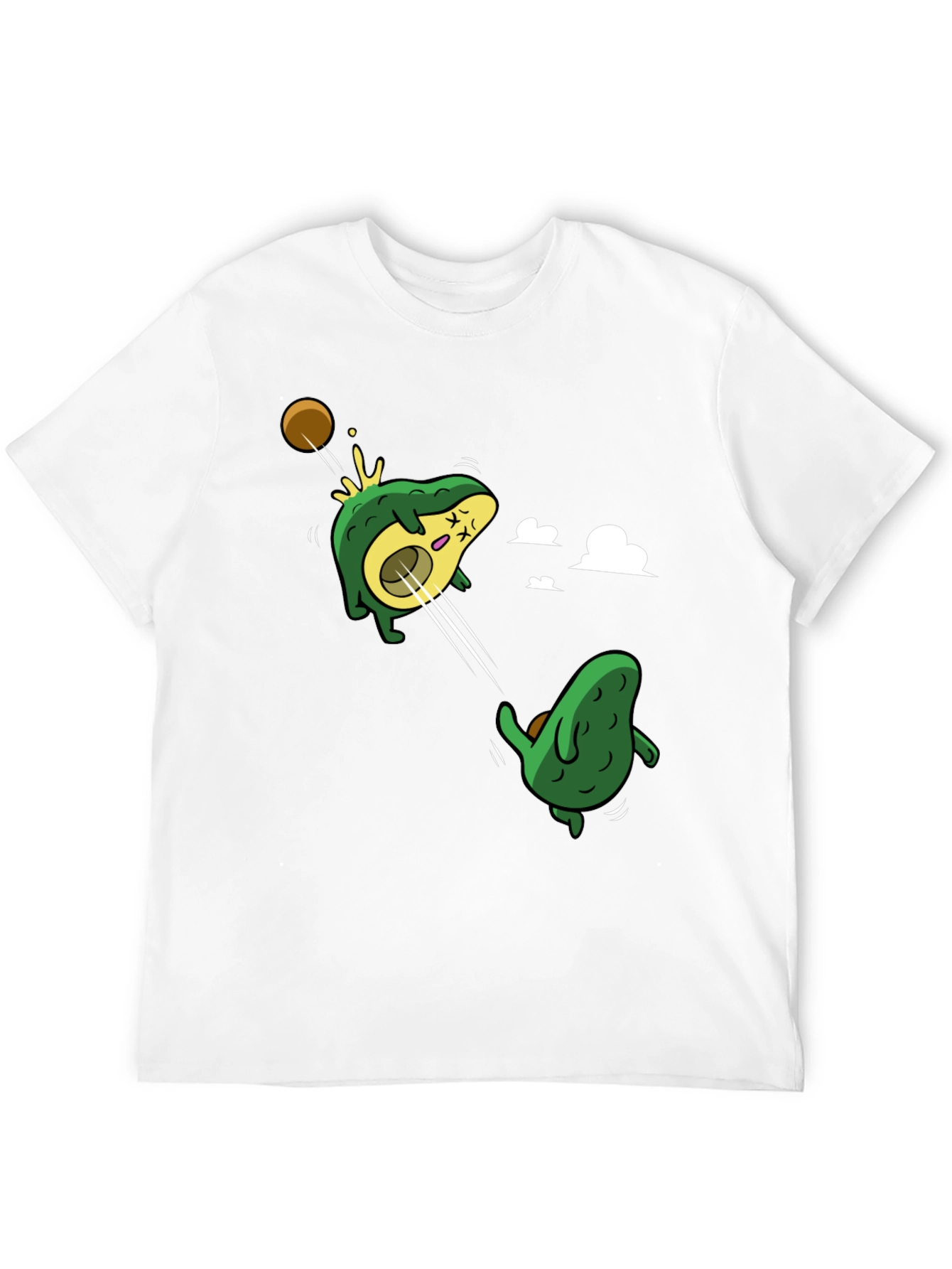 Avocado Duel Graphic T-Shirt - Black Cotton Tee