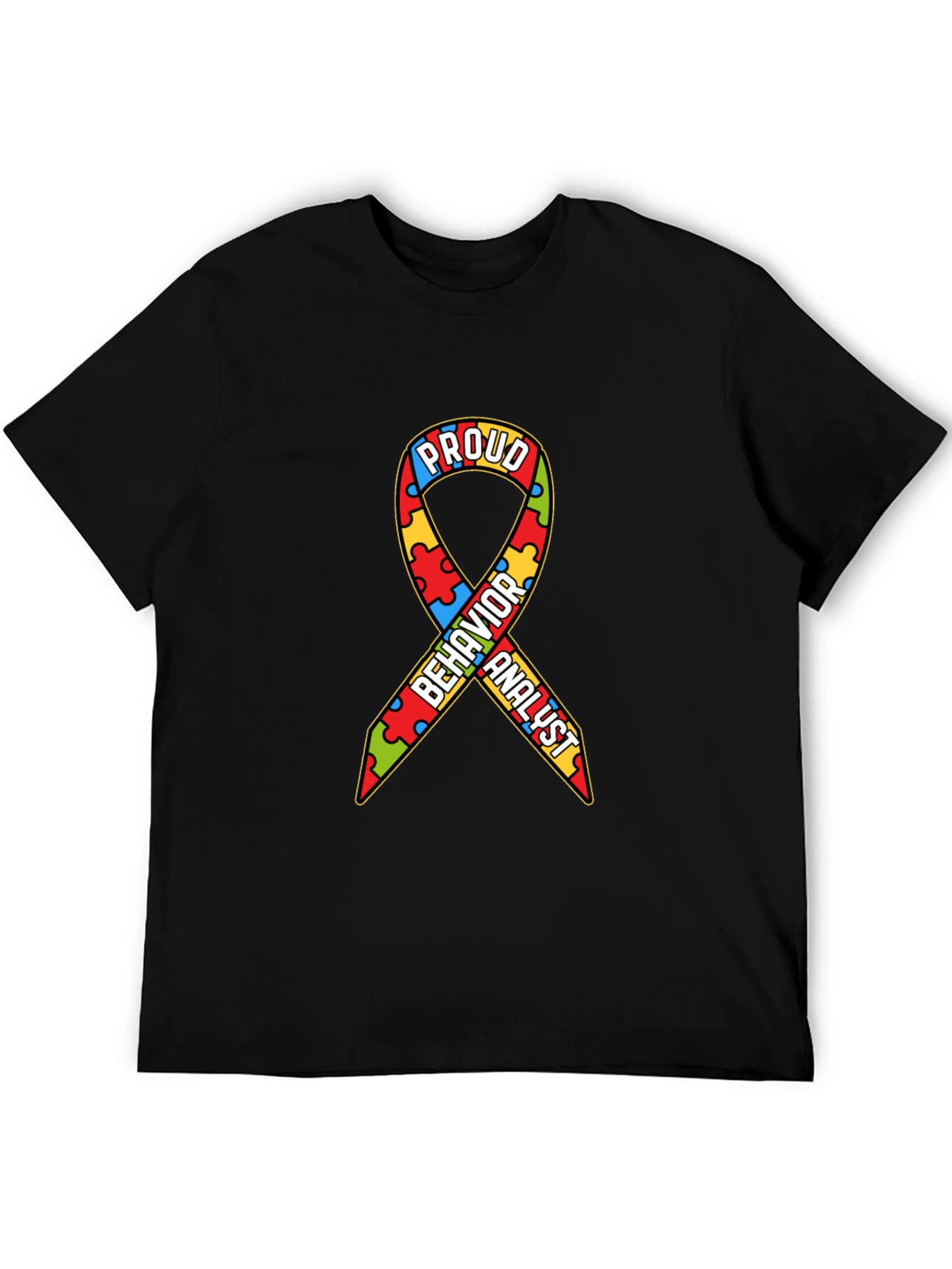 Proud Behavior Analyst Autism Awareness Ribbon T-Shirt