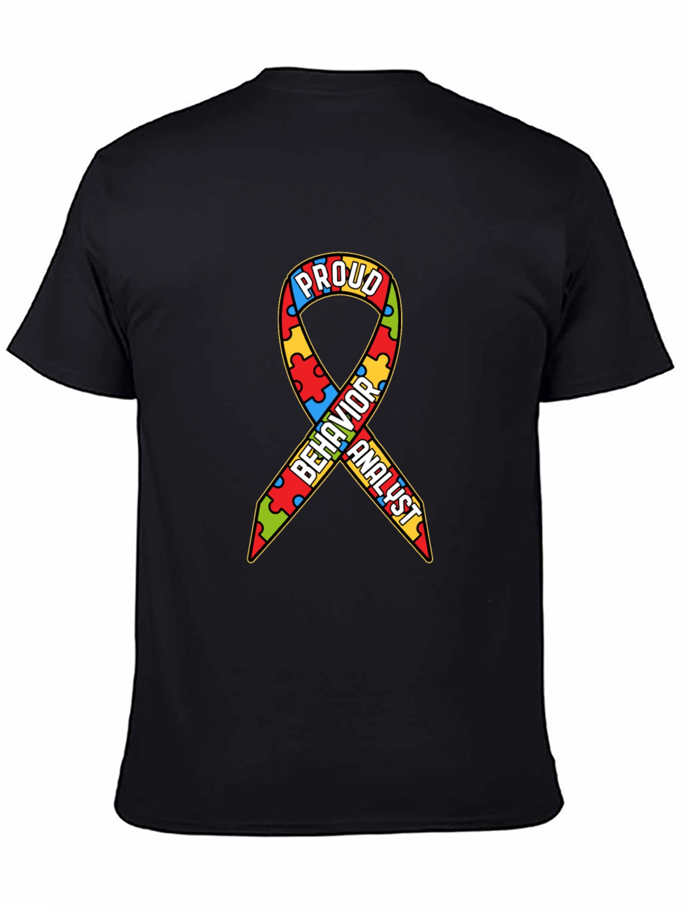 Proud Behavior Analyst Autism Awareness Ribbon T-Shirt