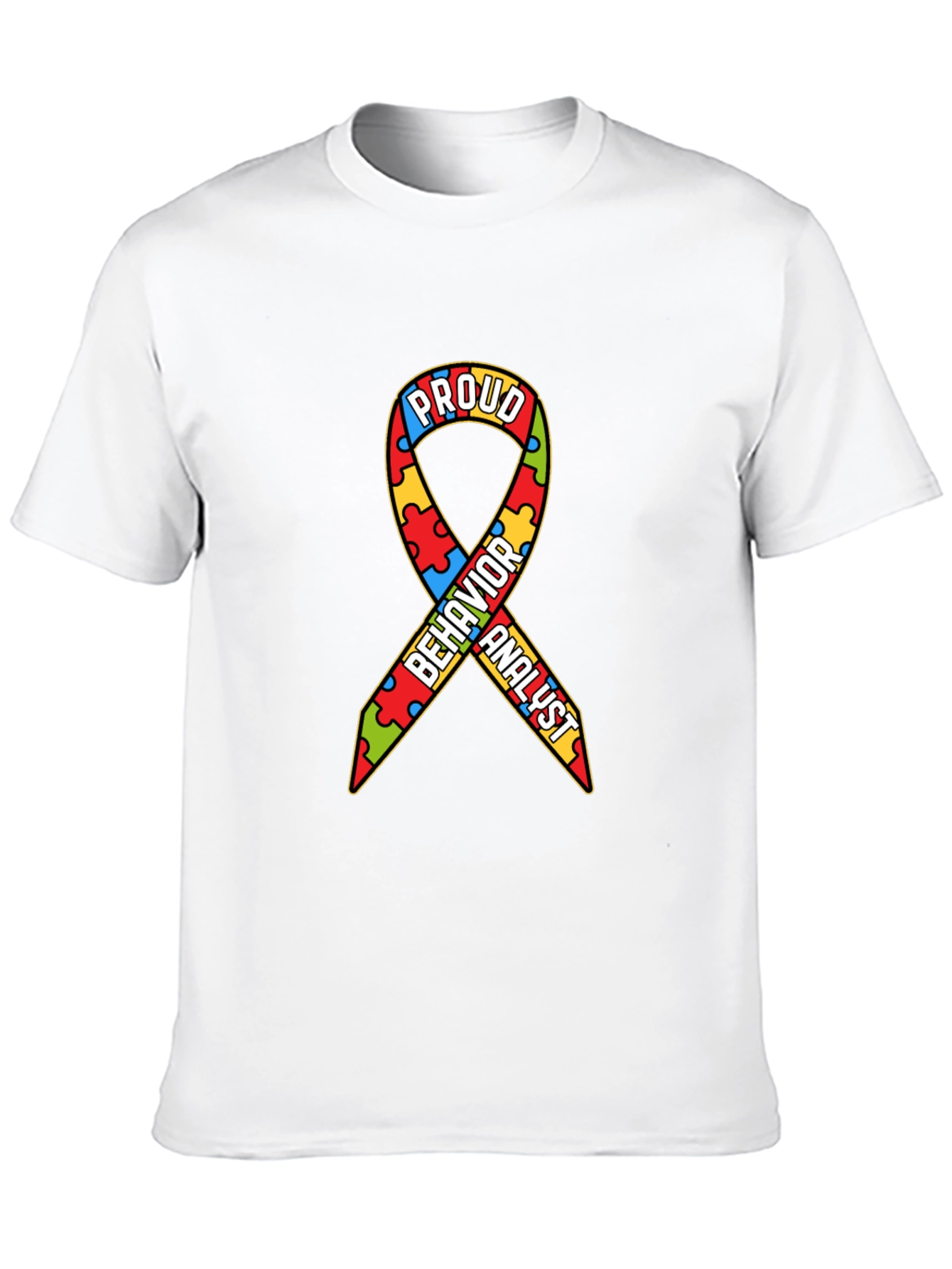 Proud Behavior Analyst Autism Awareness Ribbon T-Shirt
