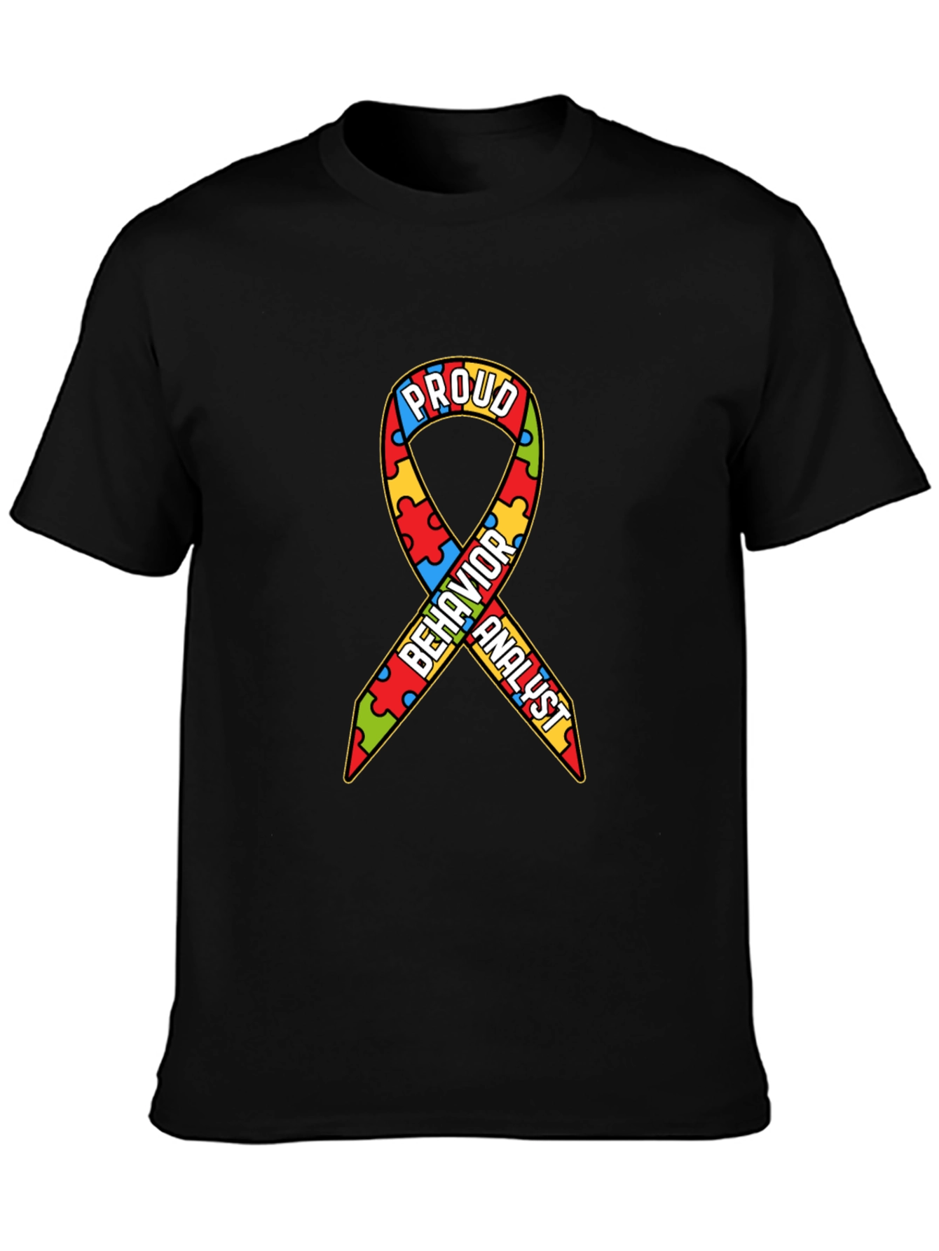 Proud Behavior Analyst Autism Awareness Ribbon T-Shirt