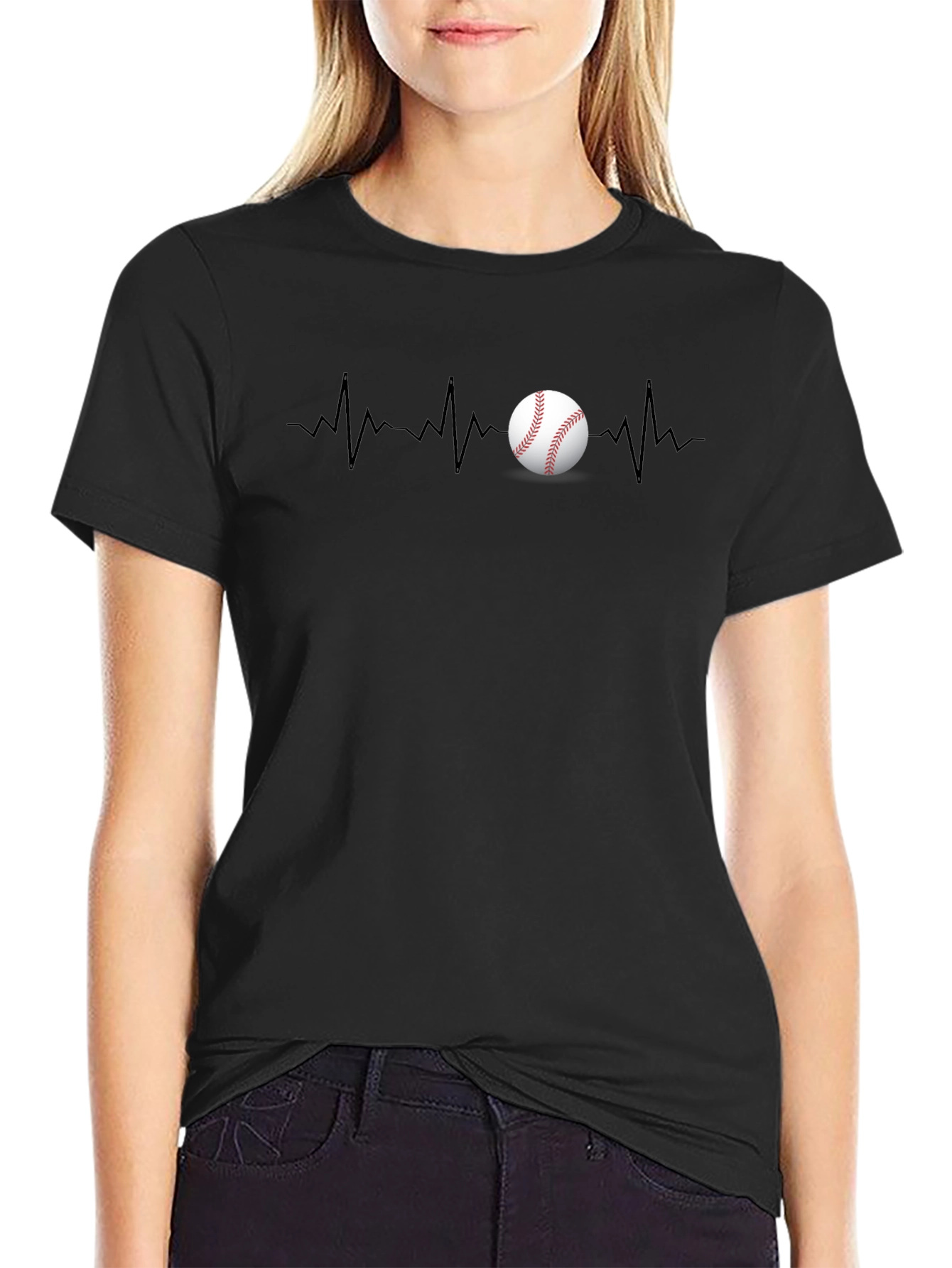 Baseball Heartbeat T-Shirt