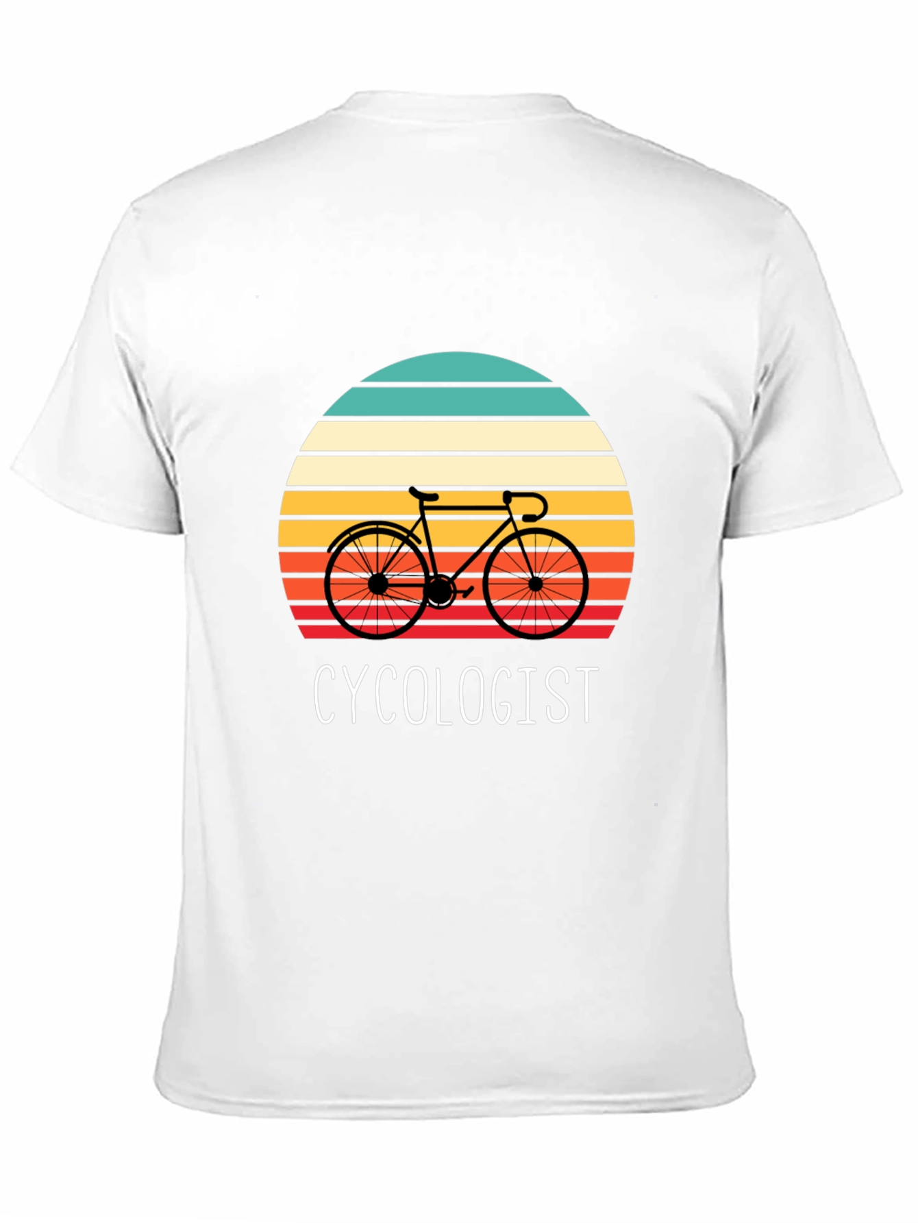 Cycologist Graphic Tee - Retro Sunset Bike Lover