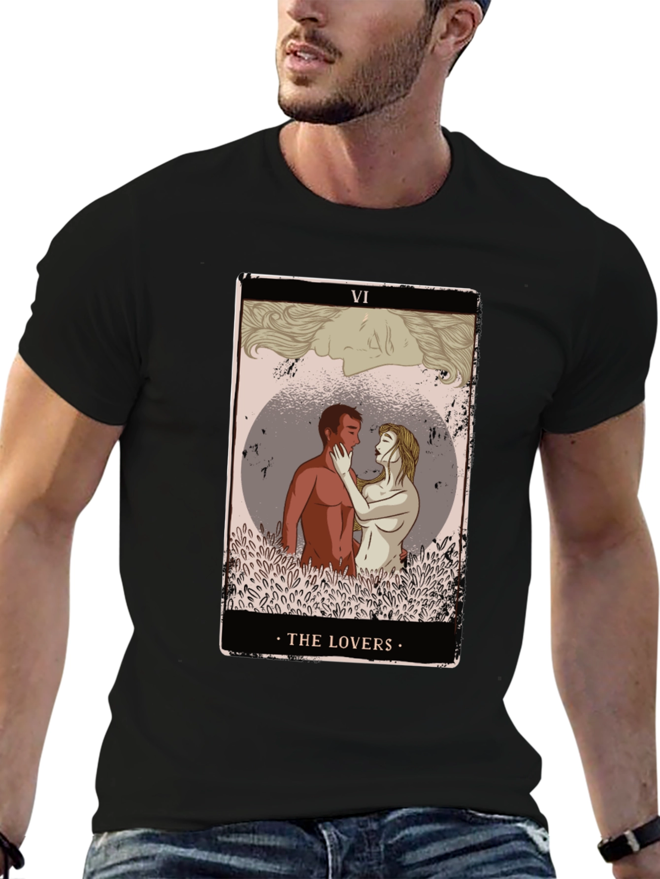The Lovers Tarot Card T-Shirt - Stylish Graphic Tee