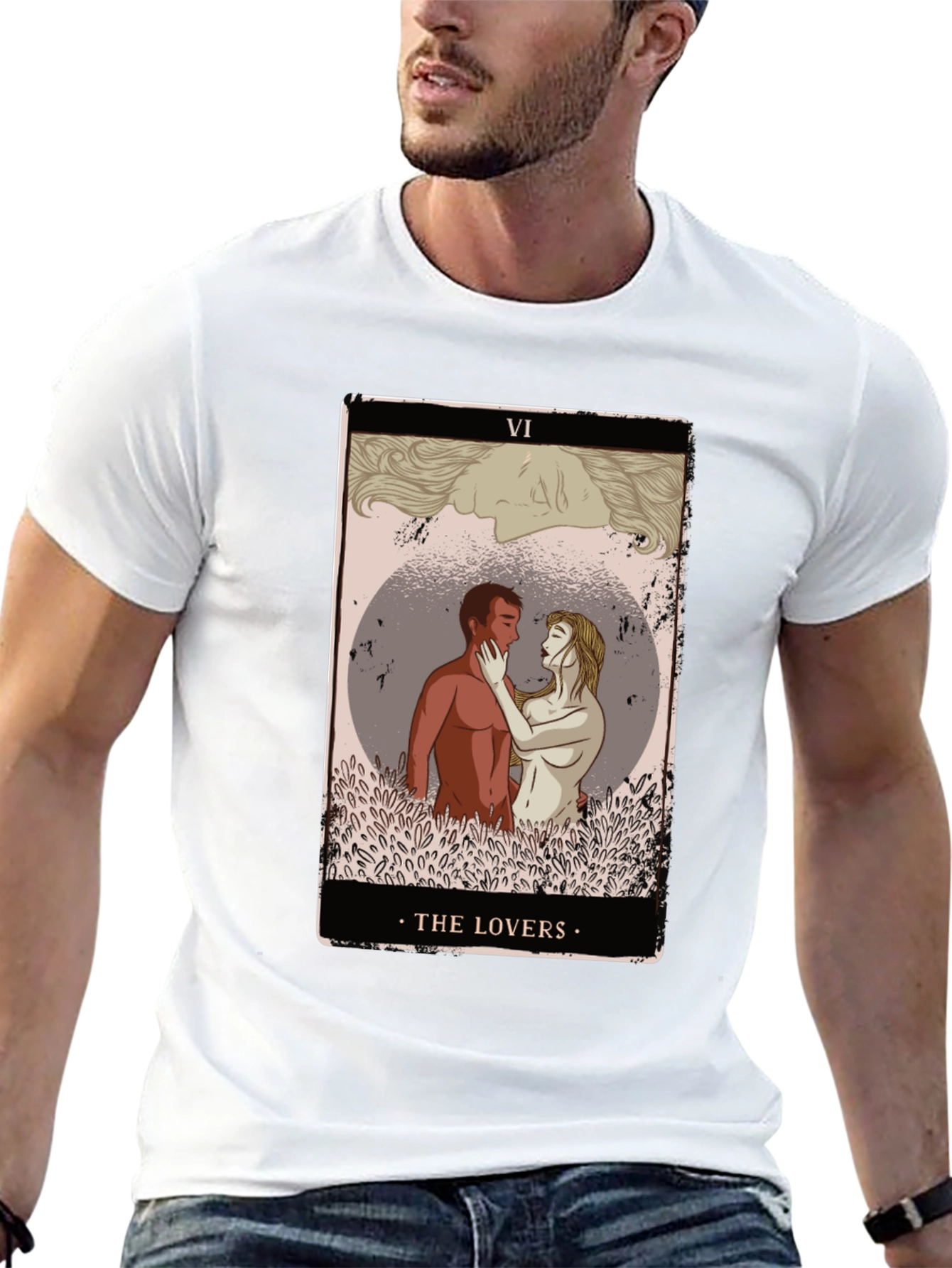The Lovers Tarot Card T-Shirt - Stylish Graphic Tee