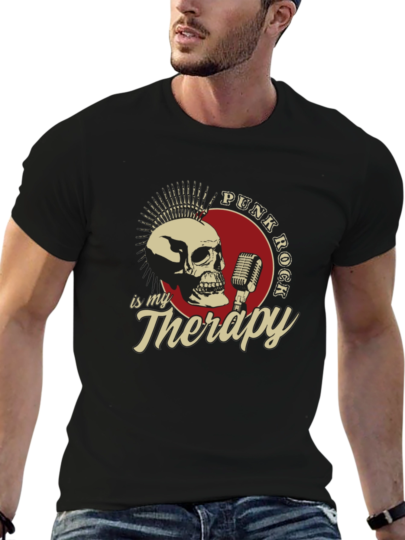 Punk Rock is My Therapy Graphic Tee