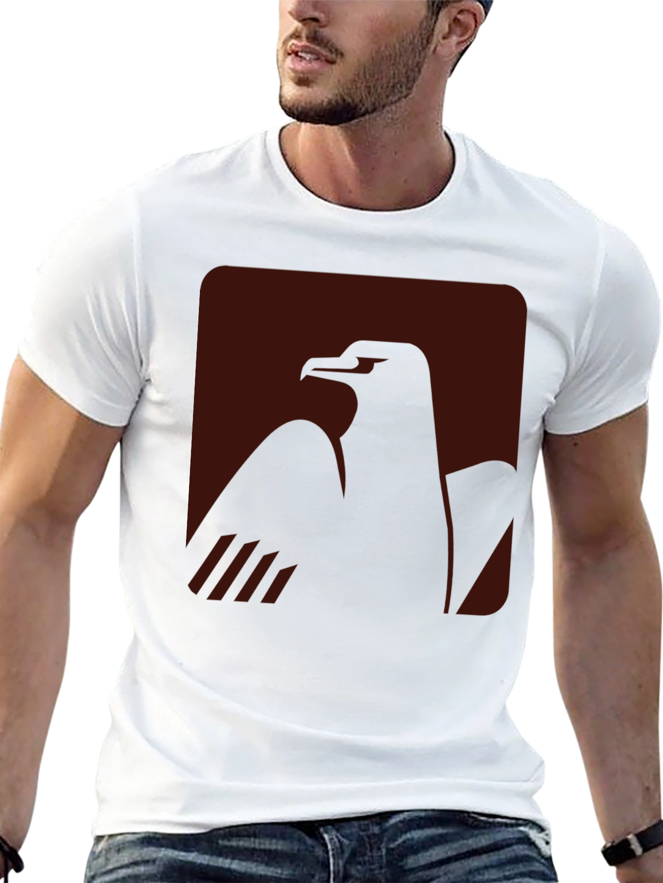 Eagle Graphic Black T-Shirt for Men
