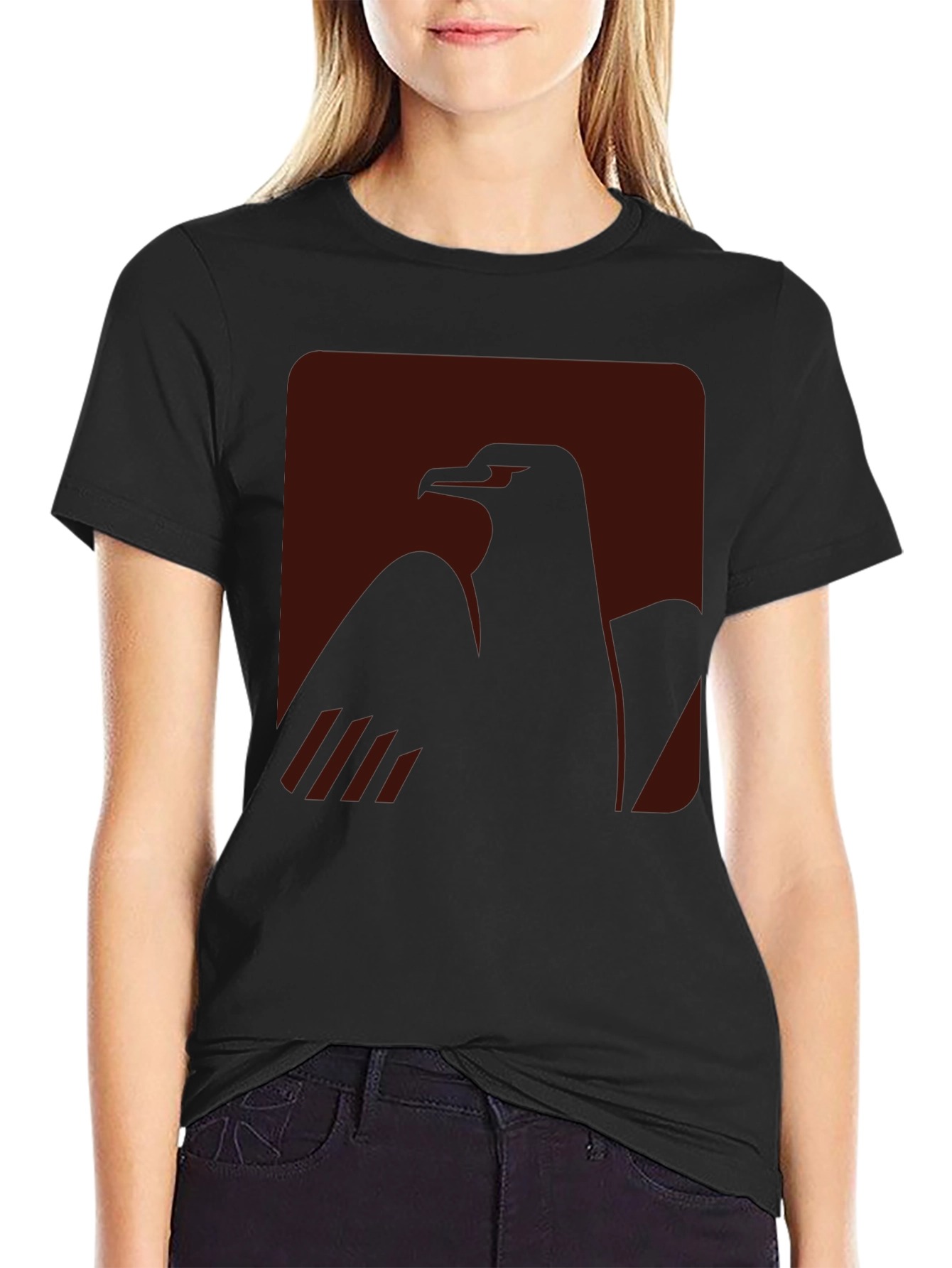 Eagle Graphic Black T-Shirt for Men