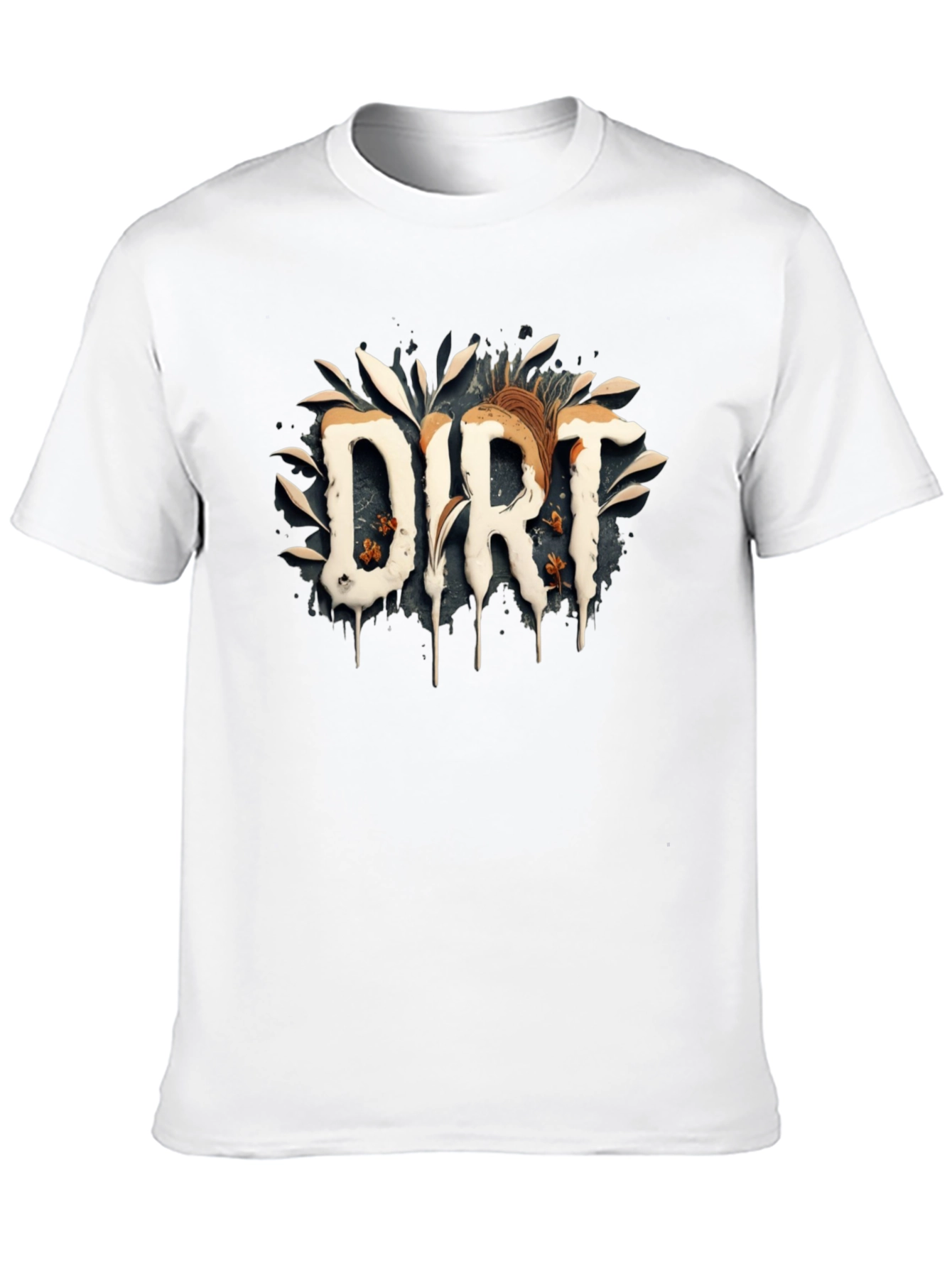 Dirt Graphic Print Black T-Shirt