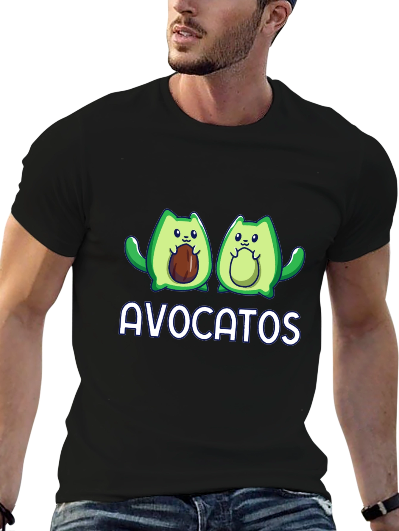 Avocatos T-Shirt - Cute Avocado Cat Graphic Tee